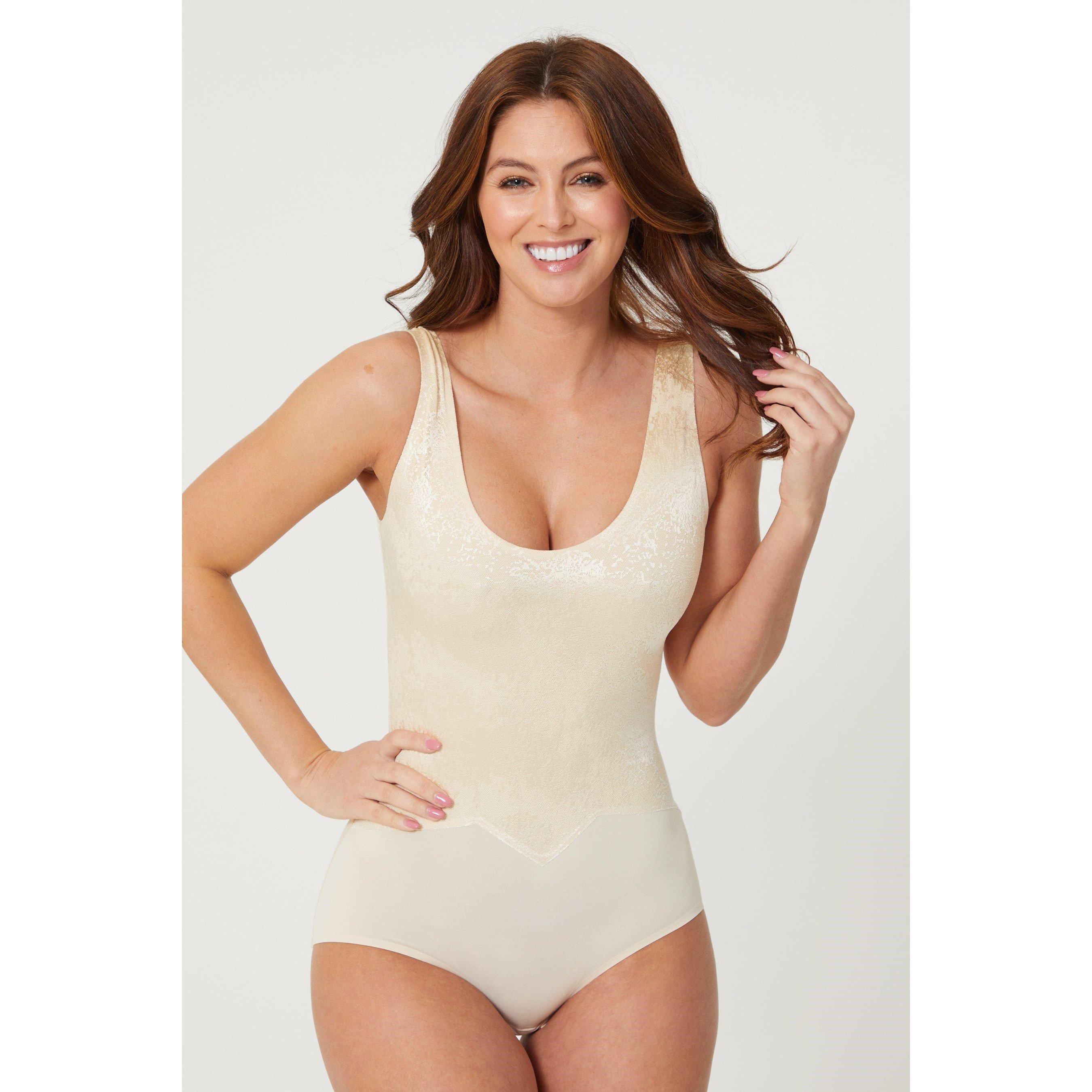 Valbonne Long Control Shimmer Effect Bodysuit
