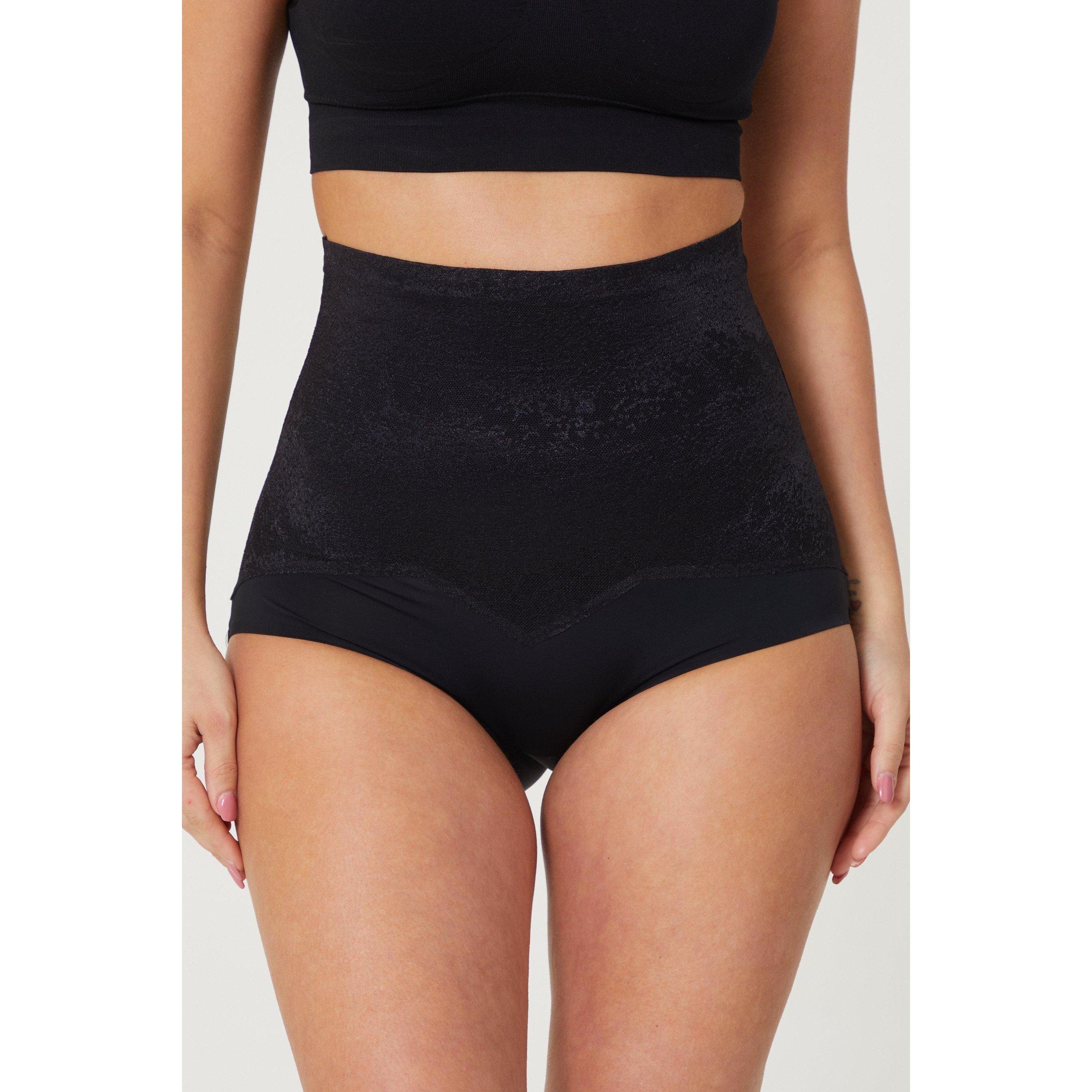 Black - Bodyfit - Light Control Shimmer Effect Brief