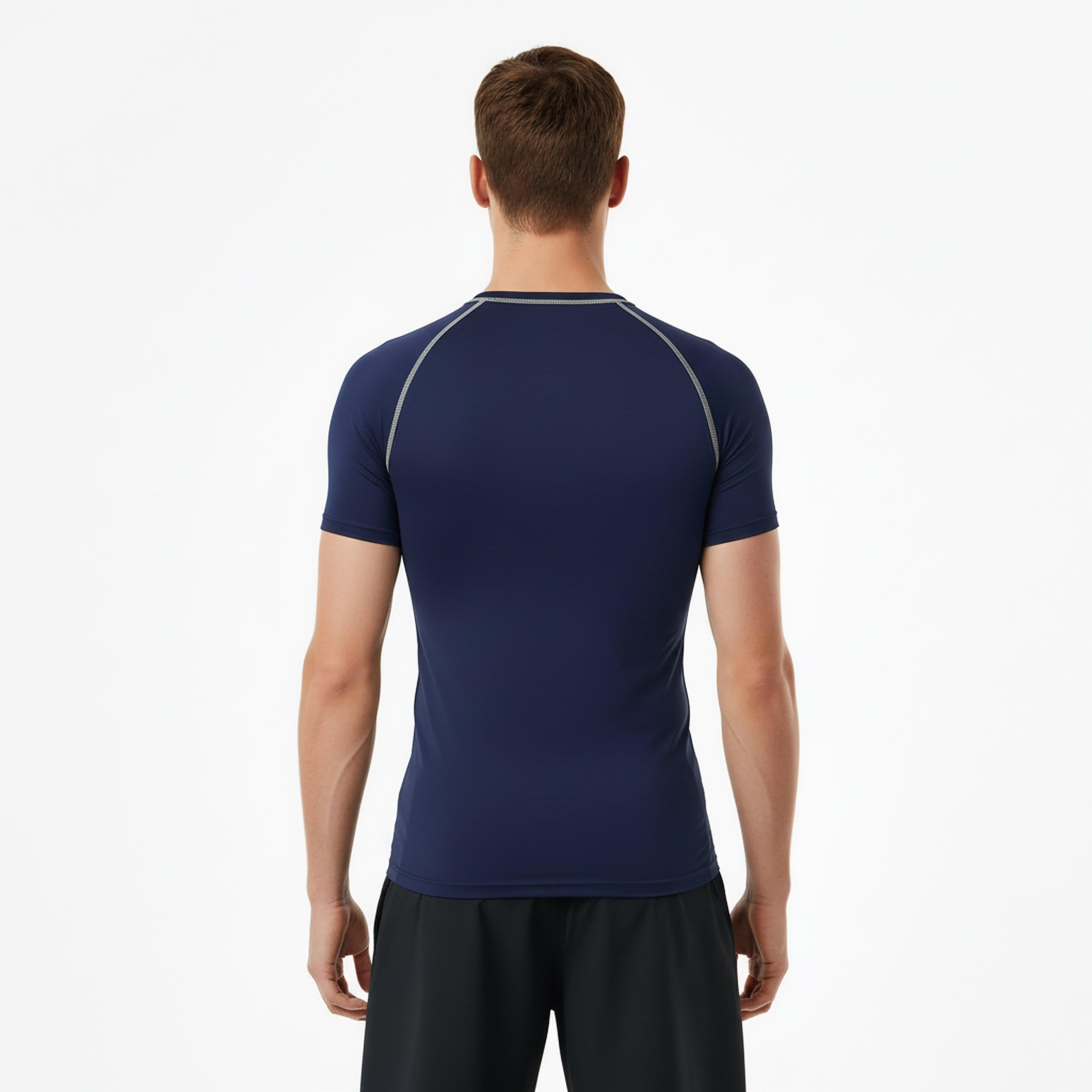 Navy - OXEN - Men's Short Sleeve Baselayer Top - 4