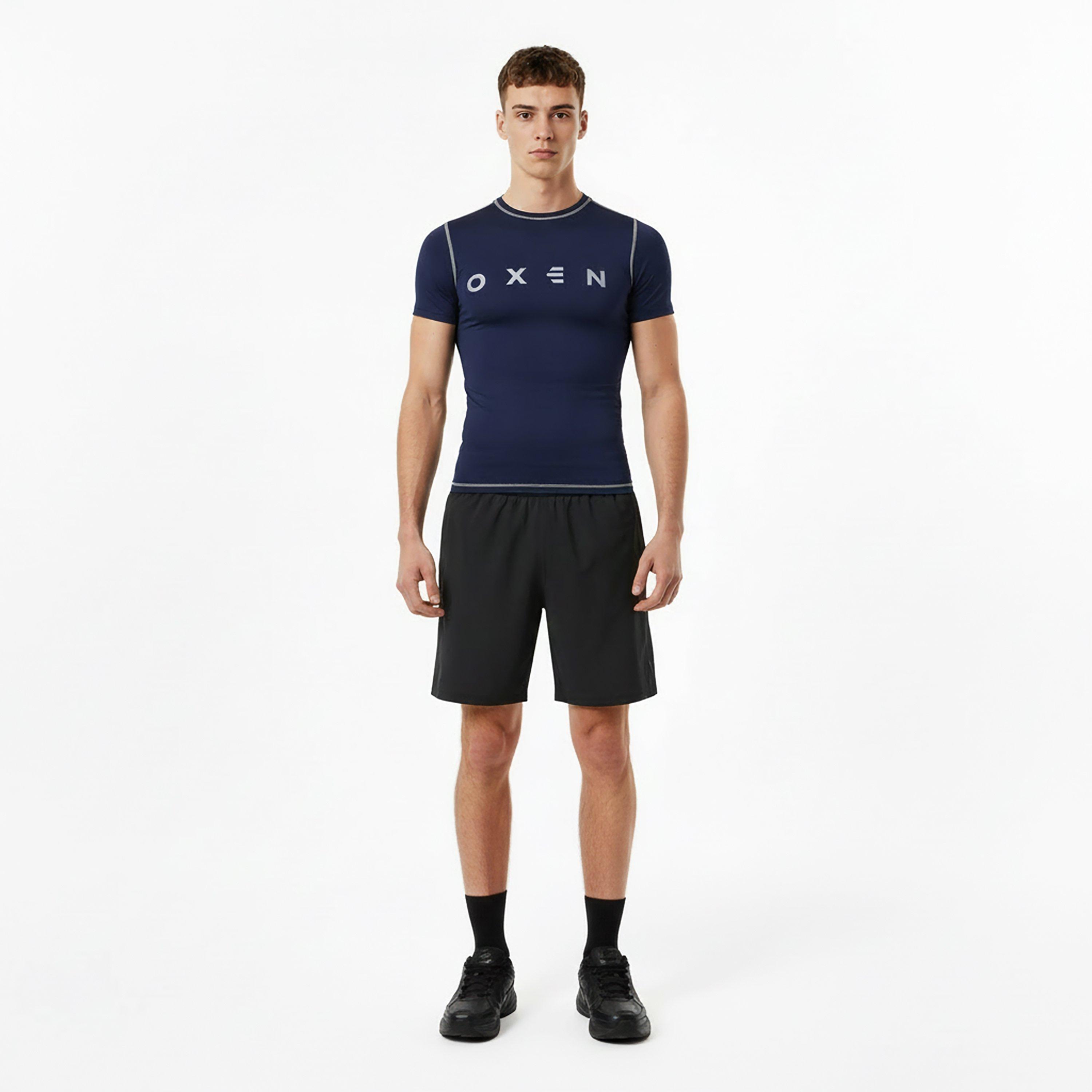 Navy - OXEN - Men's Short Sleeve Baselayer Top - 5