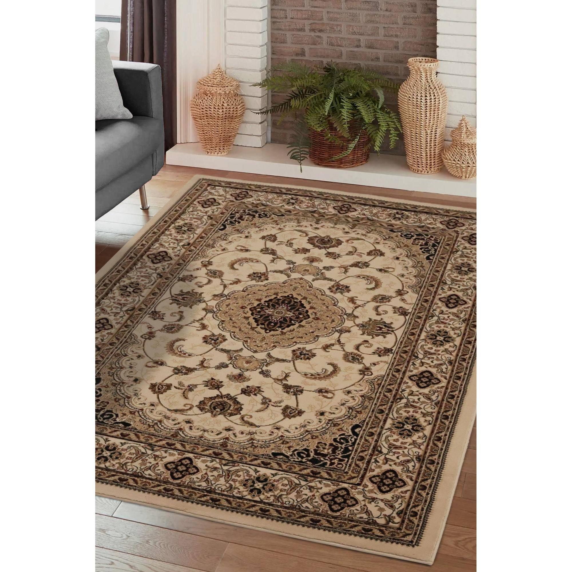 Homemaker  Victoria Traditional Rug Cream - 200x290cm