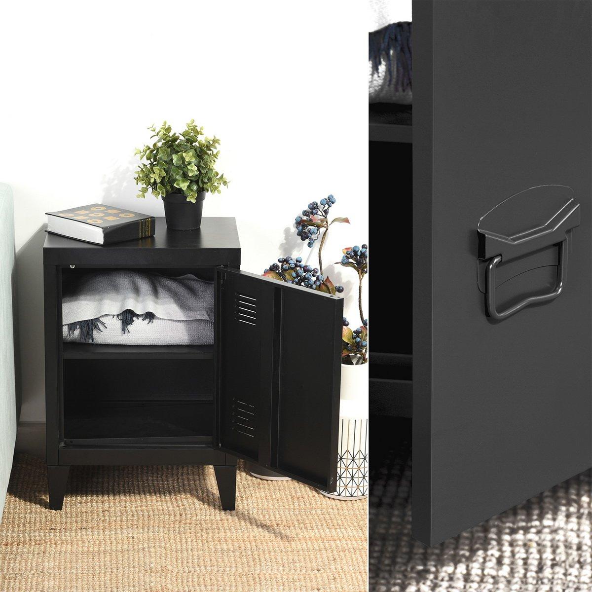 Black - Urban Meuble - Industrial Metal Storage Cabinet - 2