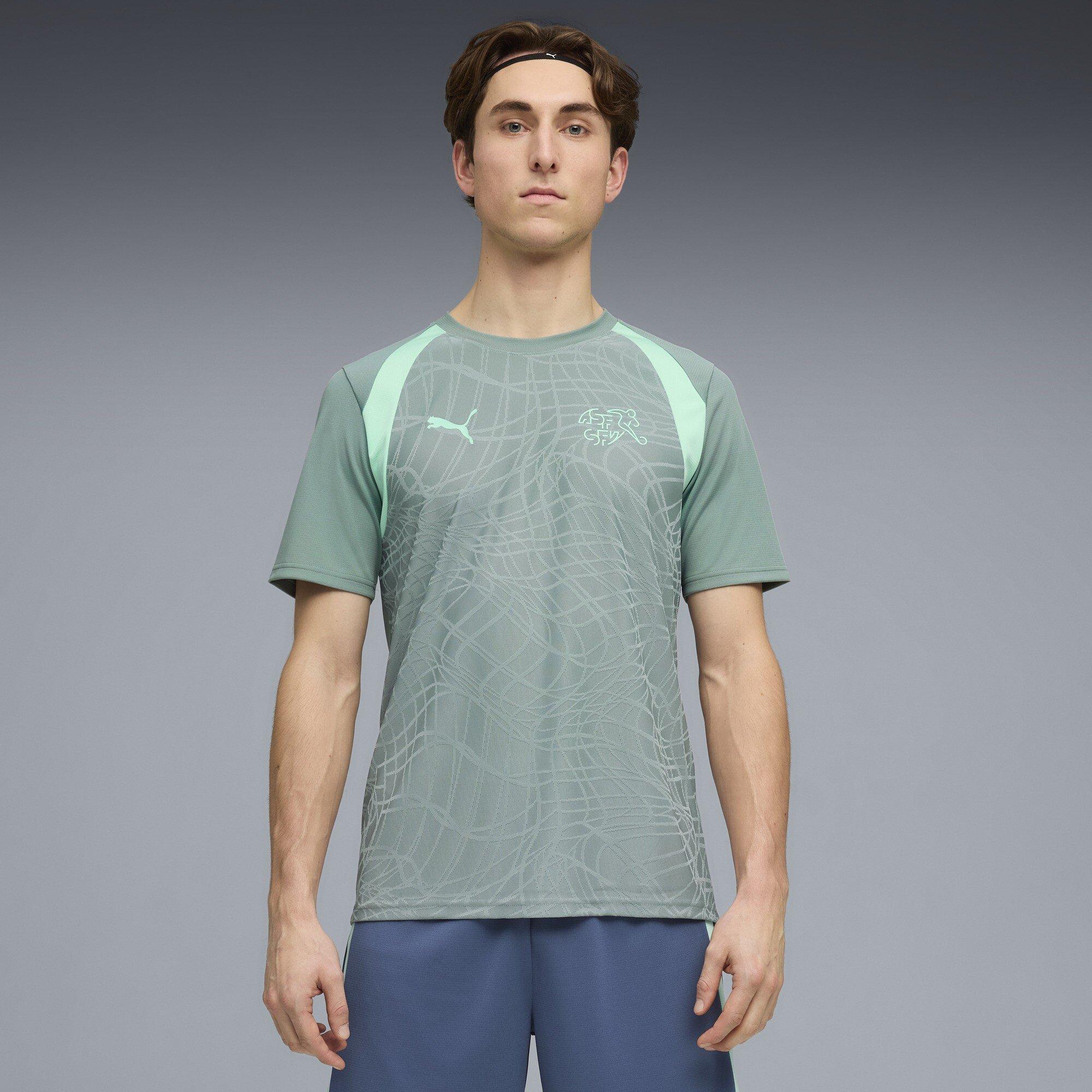 Grün/Weiß - Puma - Men's Switzerland Short Sleeve T-Shirt - 3