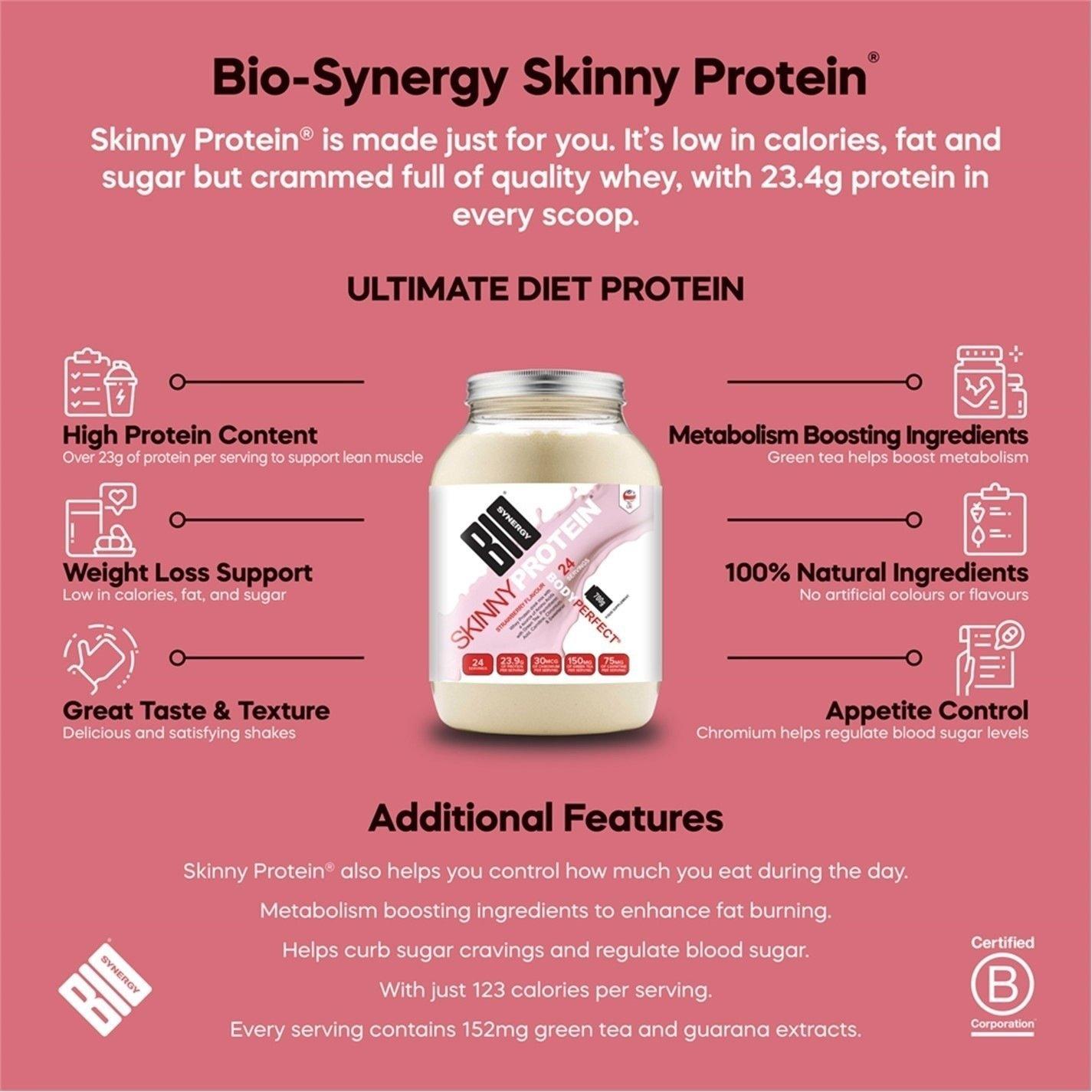 Vanilla - Bio-Synergy - Skinny Protein Shake Vanilla - 700g - 2