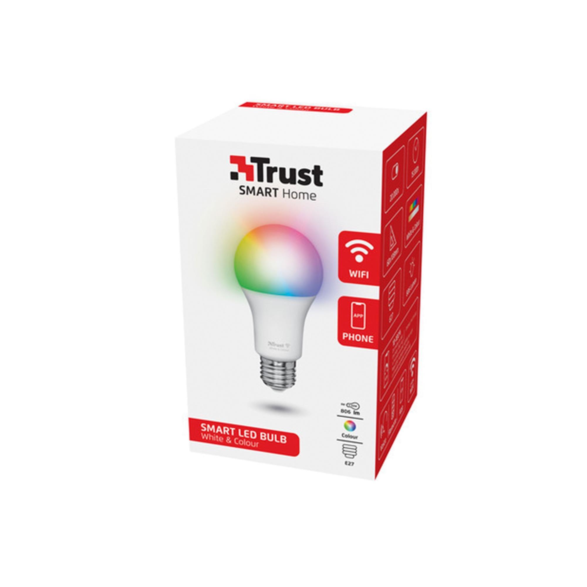 Electronics - Trust - E27 Smart WIFI Bulb, White & Colour - 1
