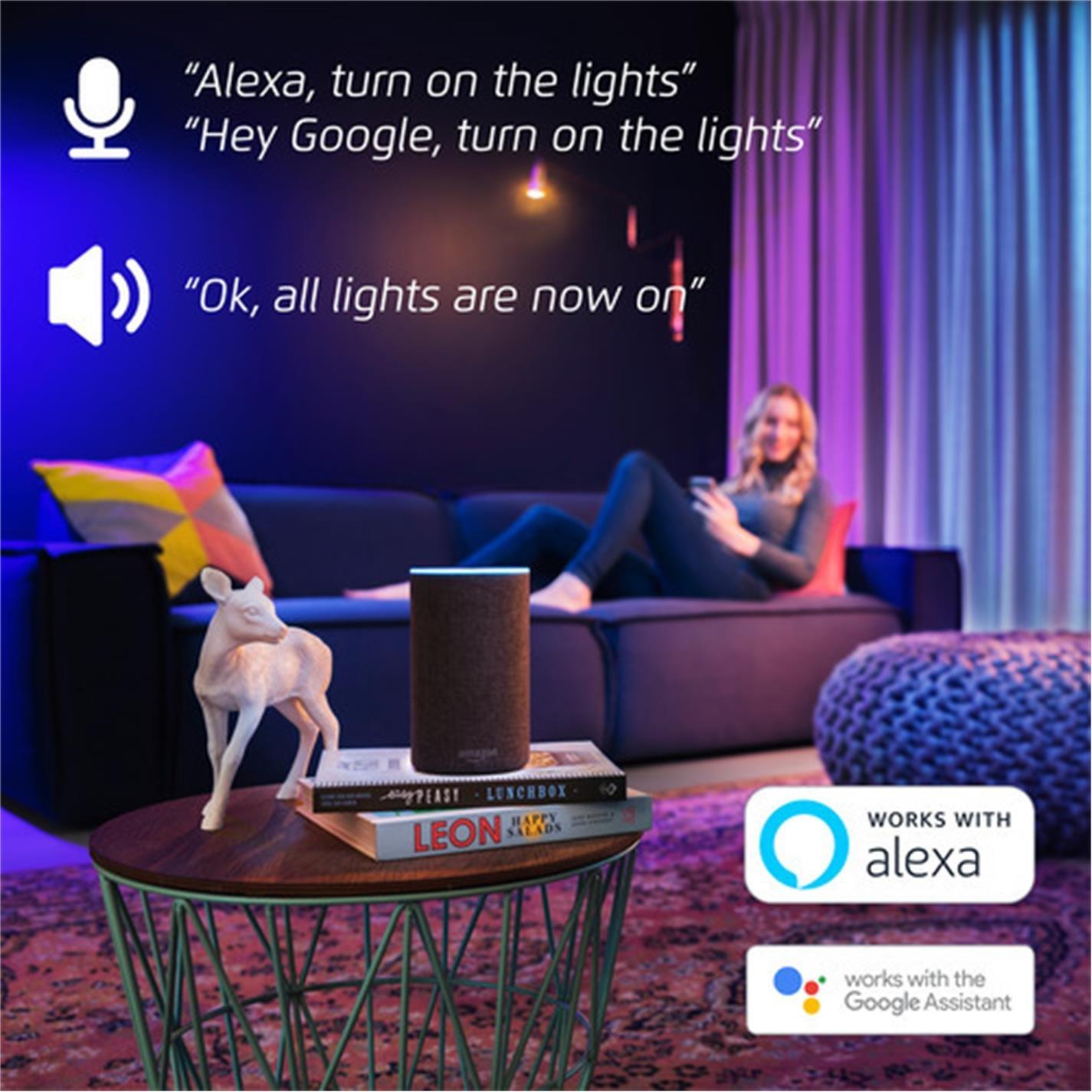 Electronics - Trust - E27 Smart WIFI Bulb, White & Colour - 6