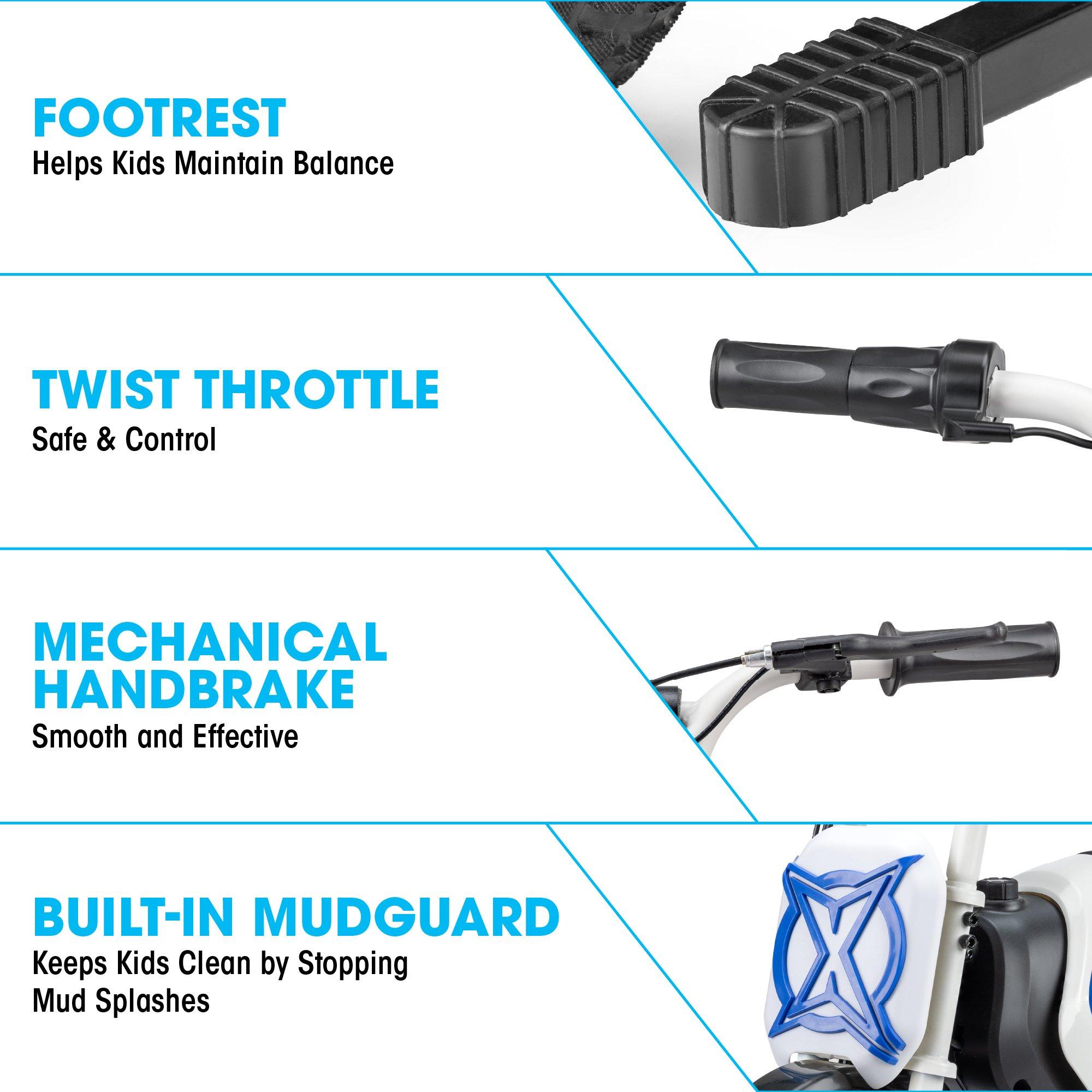 White And Blue - Xootz - Cobolt E-Bike - White - 6