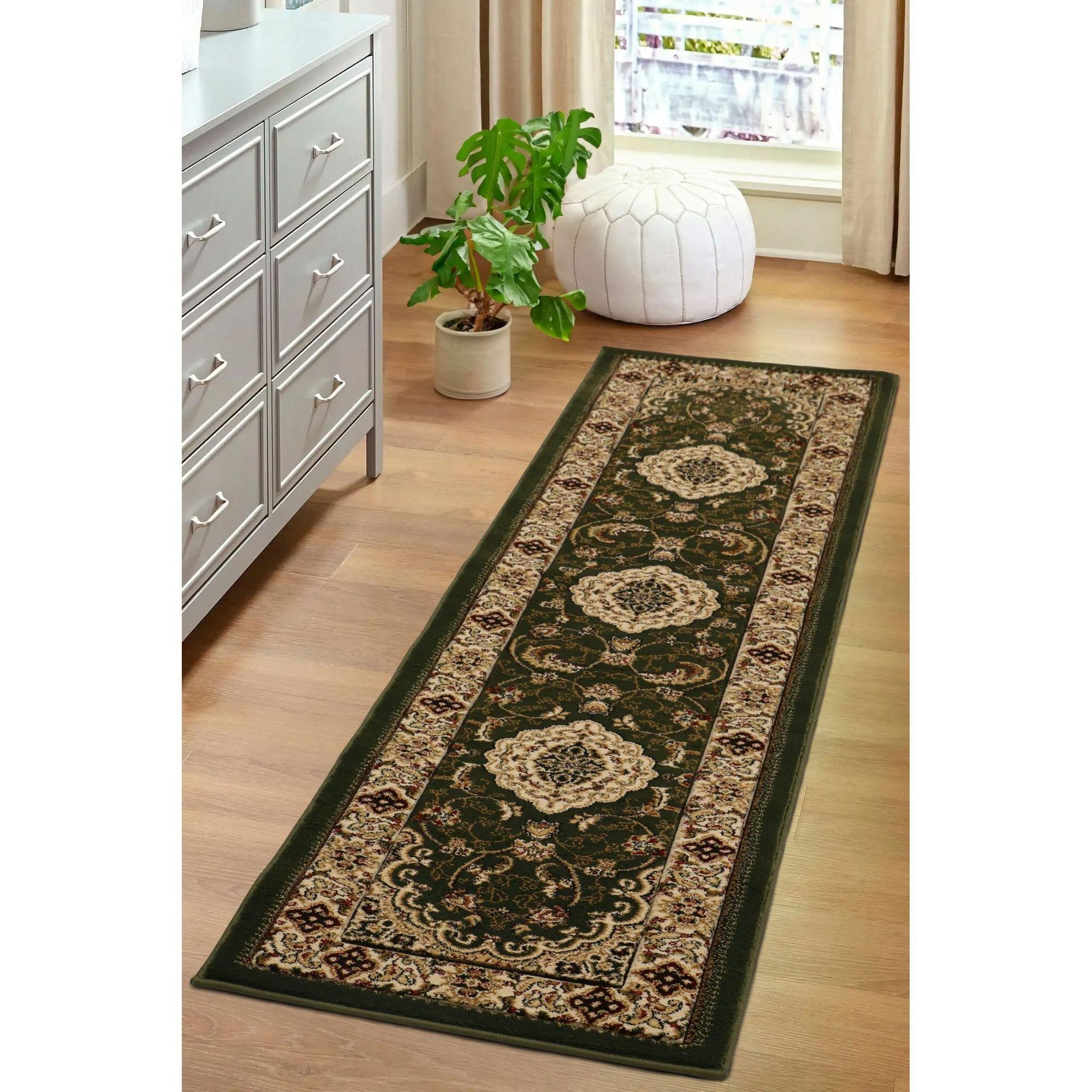 Homemaker  Victoria Traditional Runner Green - 60x230cm