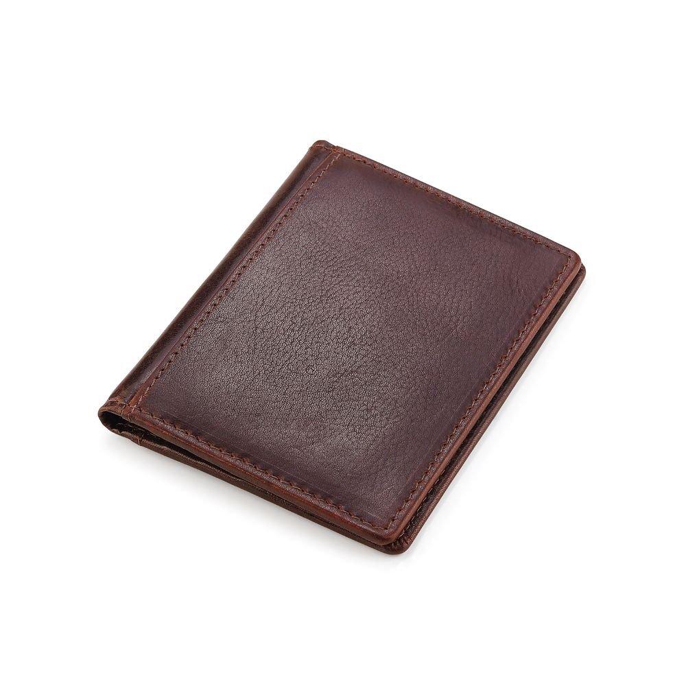 Brown - PRIMEHIDE Leather - Tuscan Men's Credit Card Holder - 1