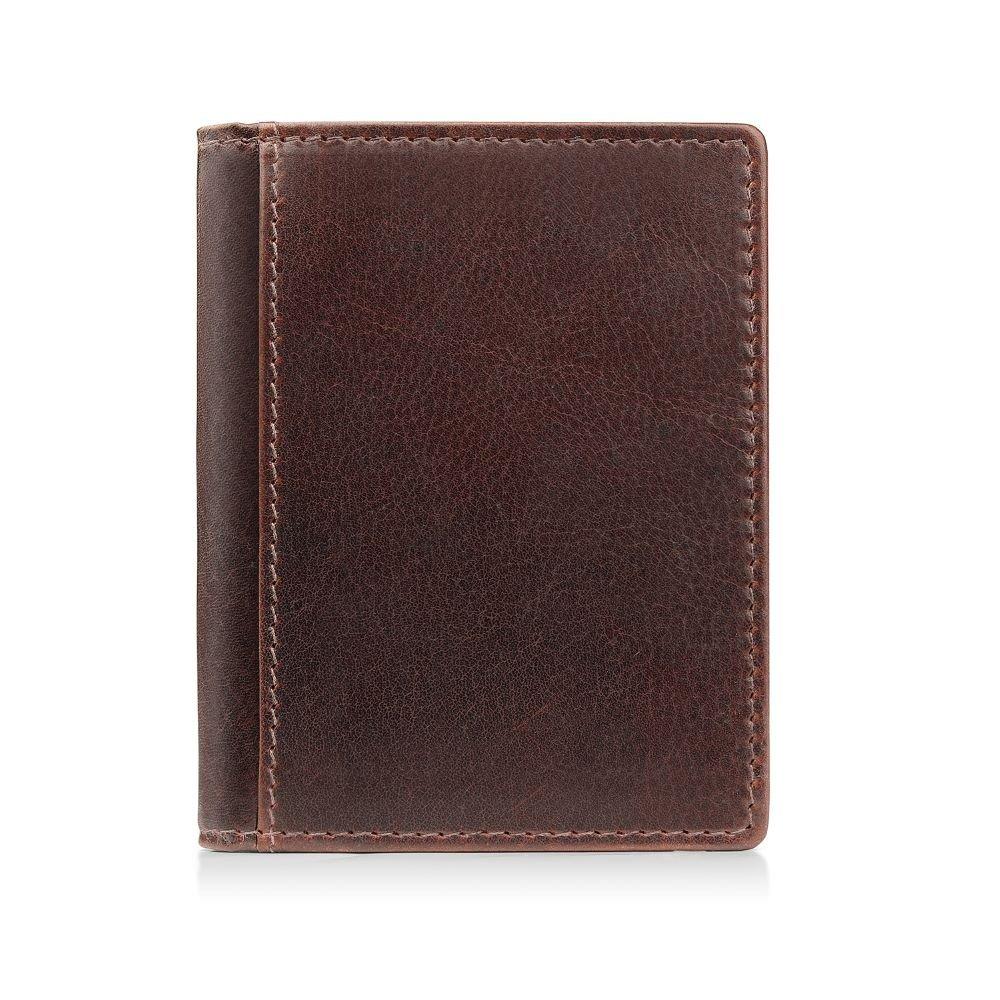Brown - PRIMEHIDE Leather - Tuscan Men's Credit Card Holder - 2