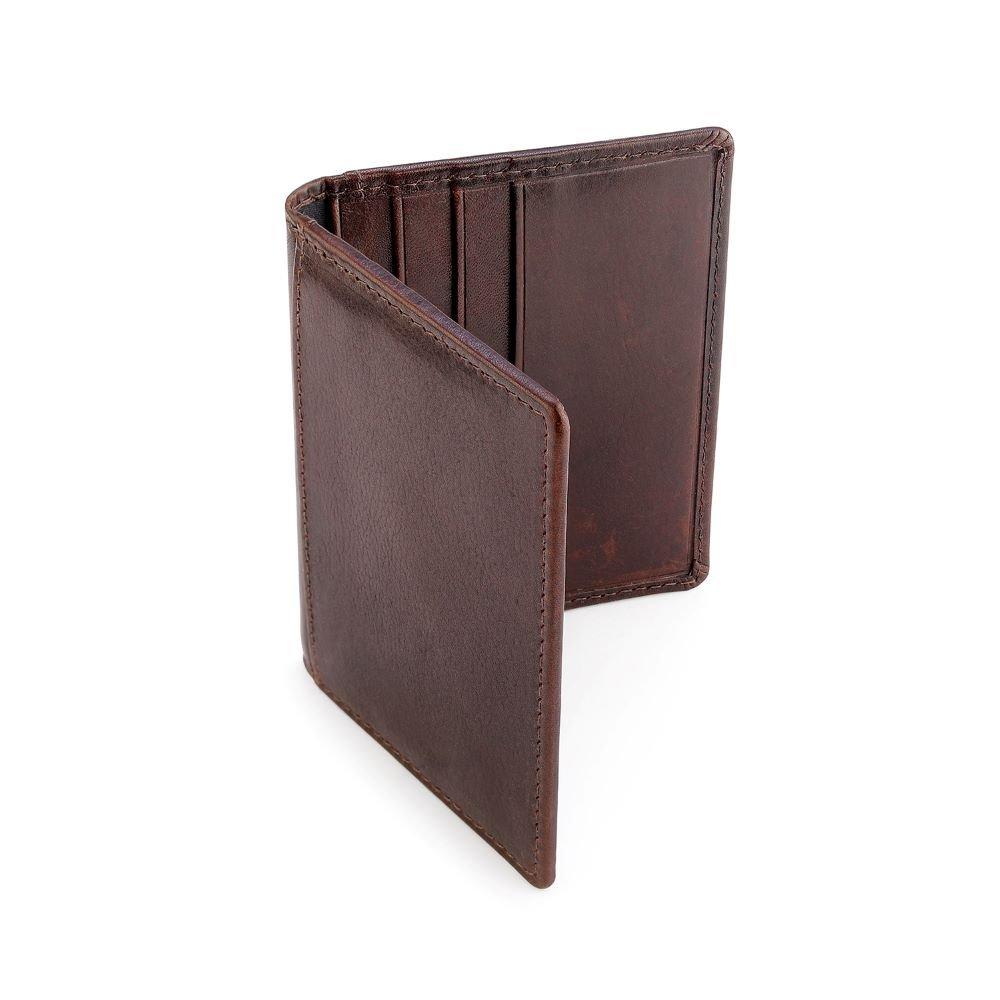 Brown - PRIMEHIDE Leather - Tuscan Men's Credit Card Holder - 3