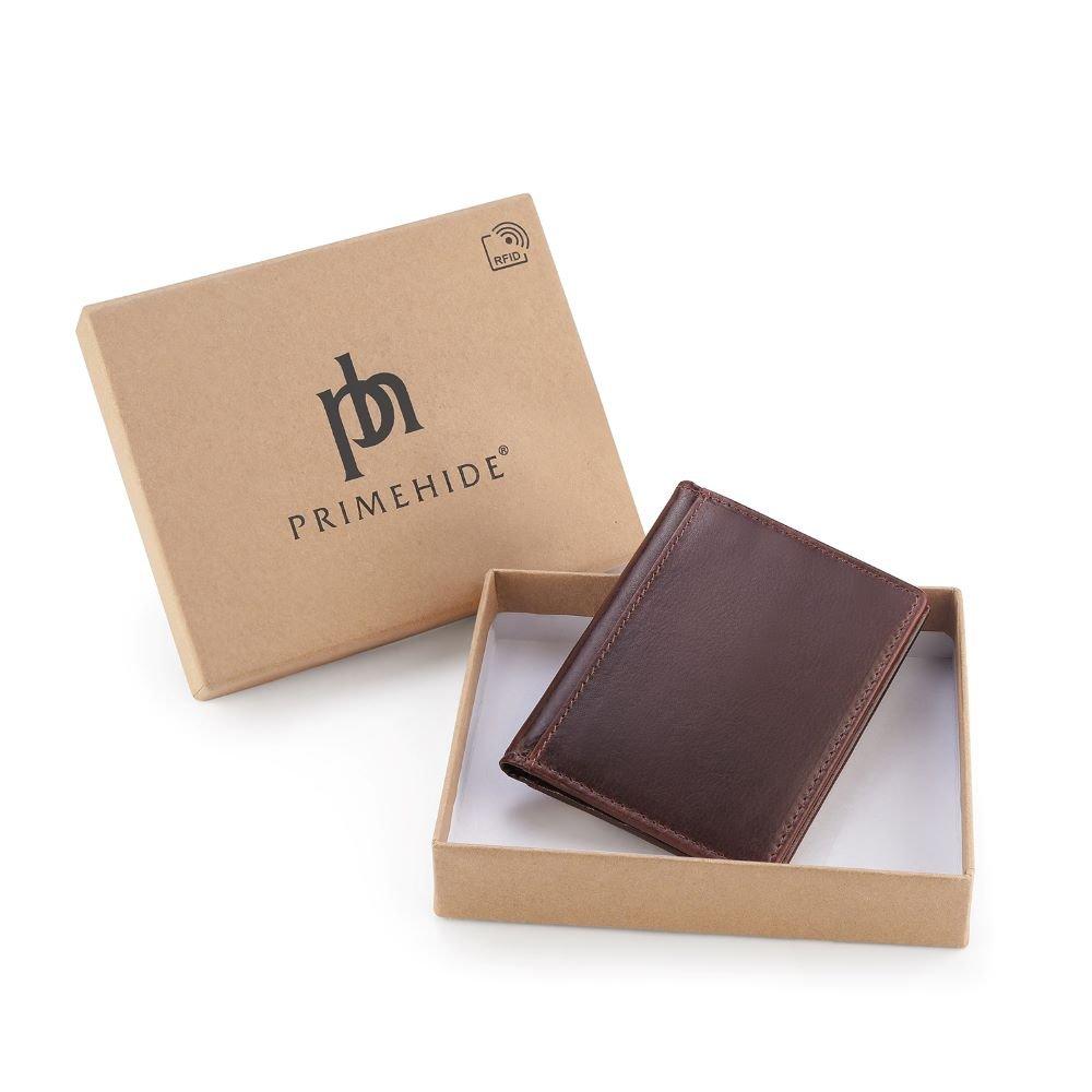 Brown - PRIMEHIDE Leather - Tuscan Men's Credit Card Holder - 5
