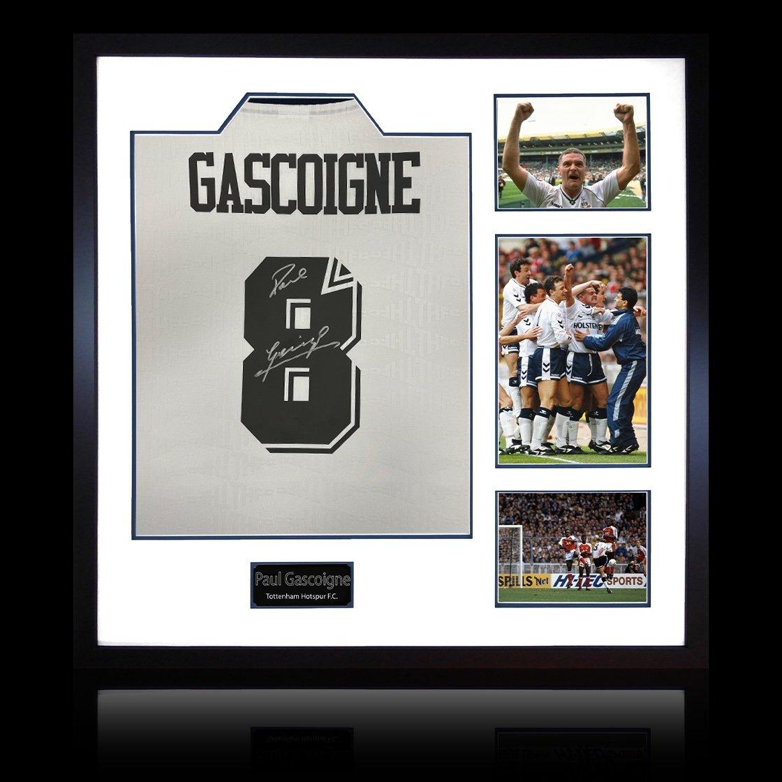 The Fan Cave Paul Gascoigne Signed Tottenham Hotspur Shirt Elit