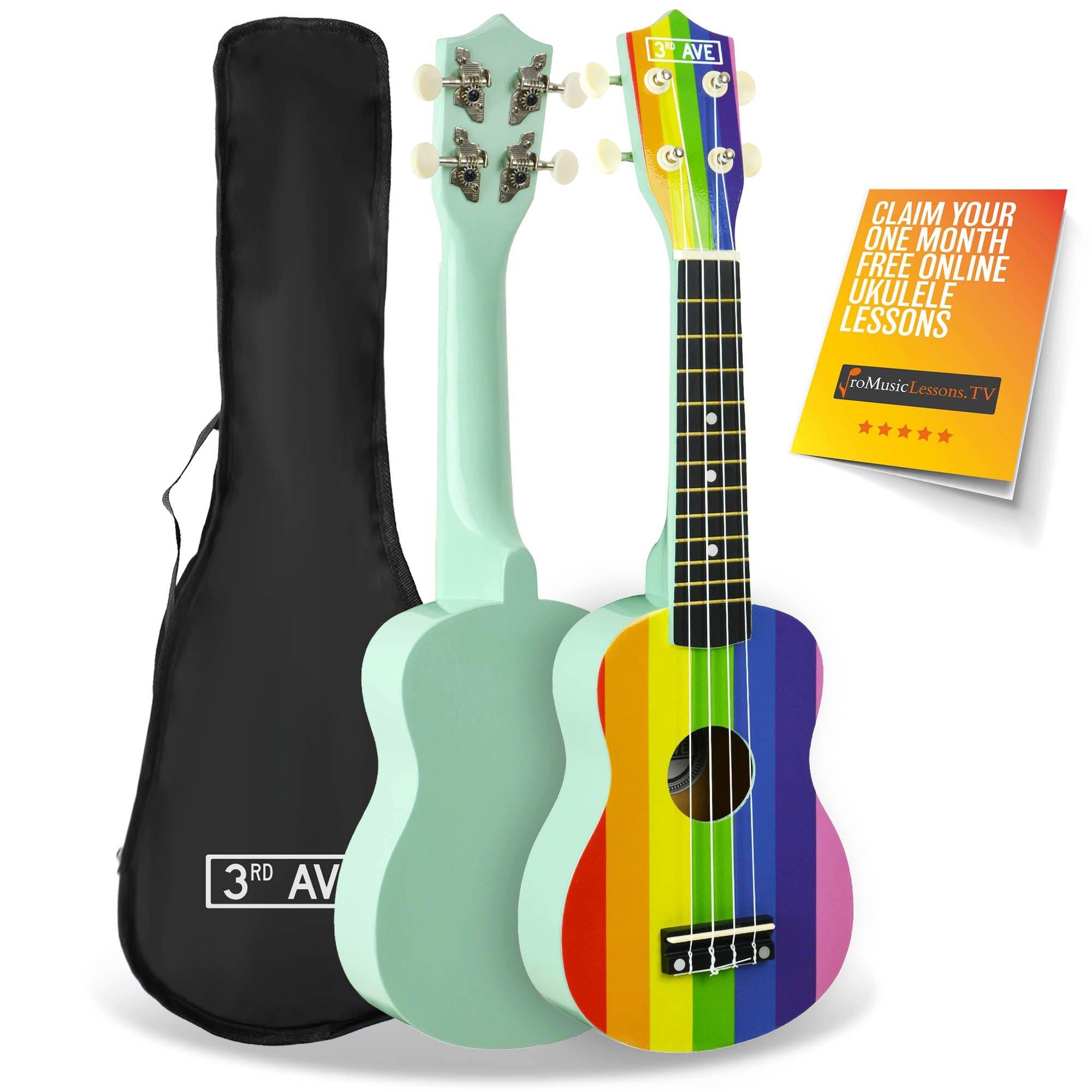 3rd Avenue Soprano Ukulele - Rainbow