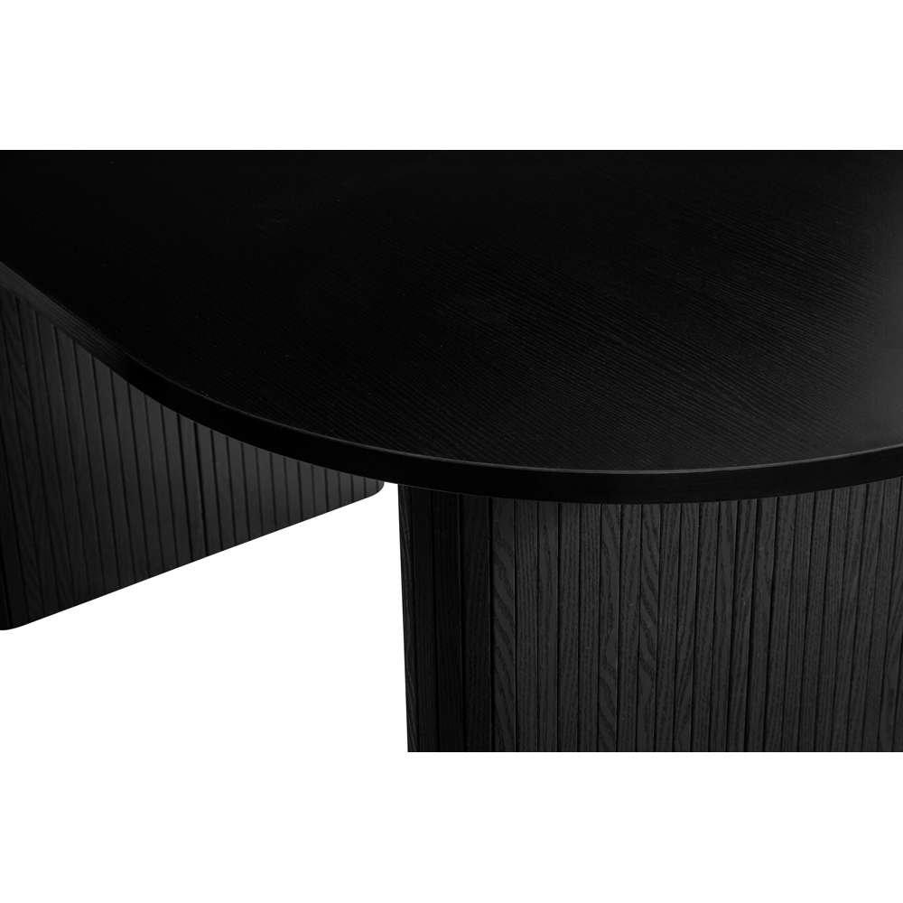 Black - Birlea - Axel Oval Fluted Dining Table - 12