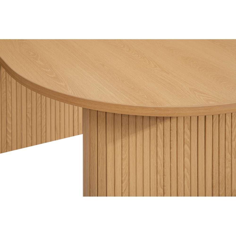 Nude - Birlea - Axel Oval Fluted Dining Table - 11