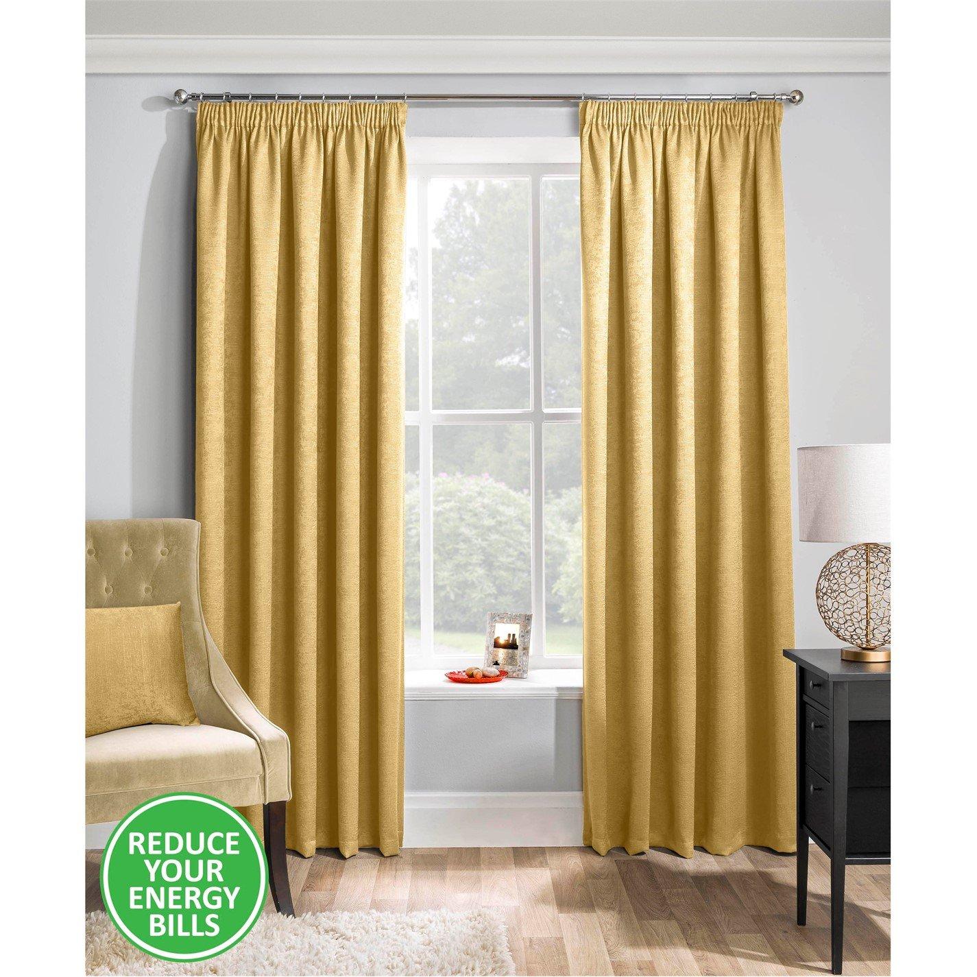 Matrix Thermal Room Darkening Tape Top Curtain