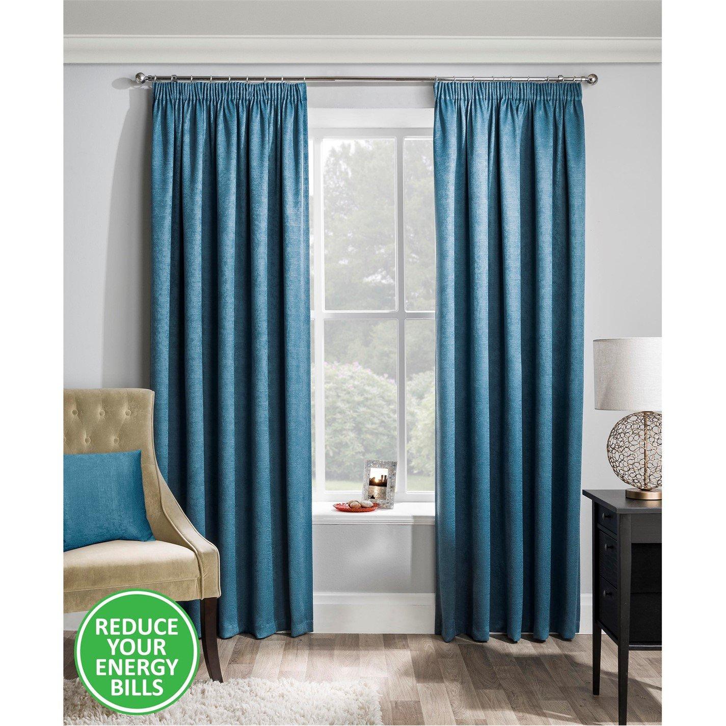Matrix Thermal Room Darkening Tape Top Curtain