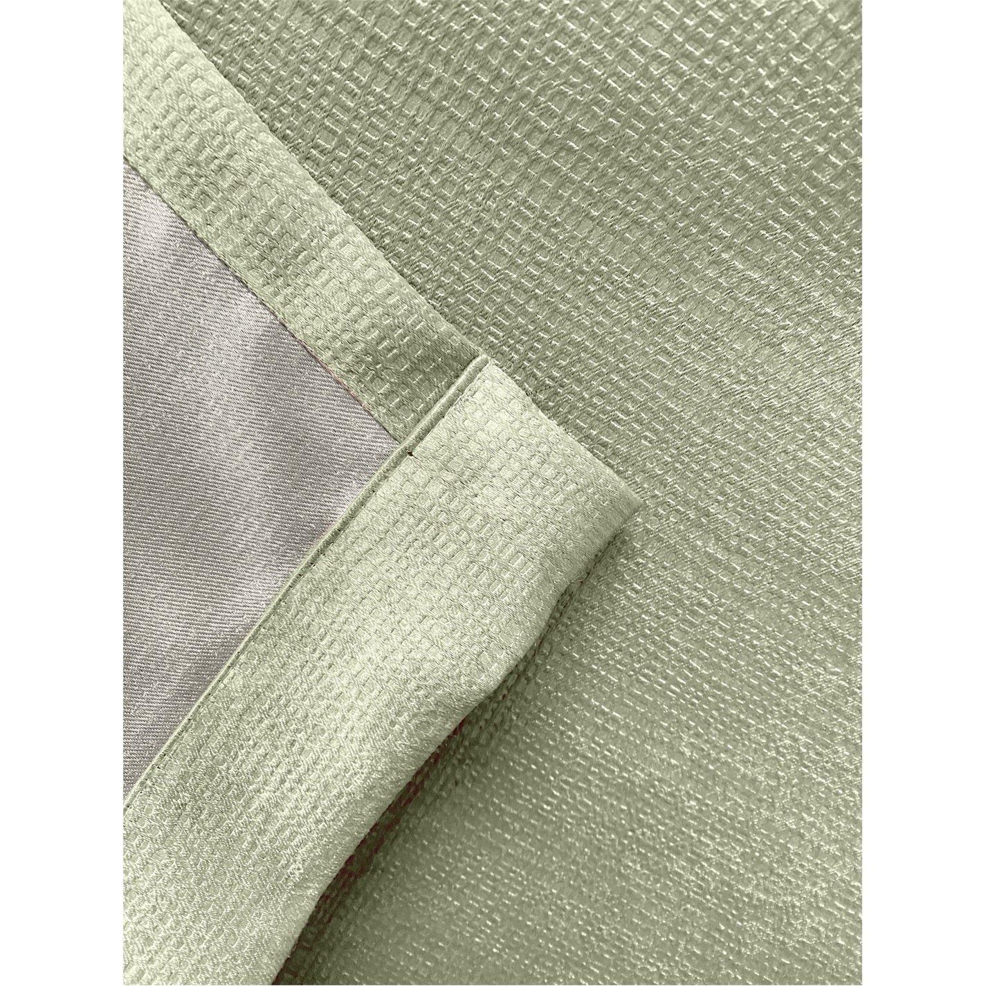 Light Green - Enhanced Living - Matrix Thermal Room Darkening Tape Top Curtain - 4