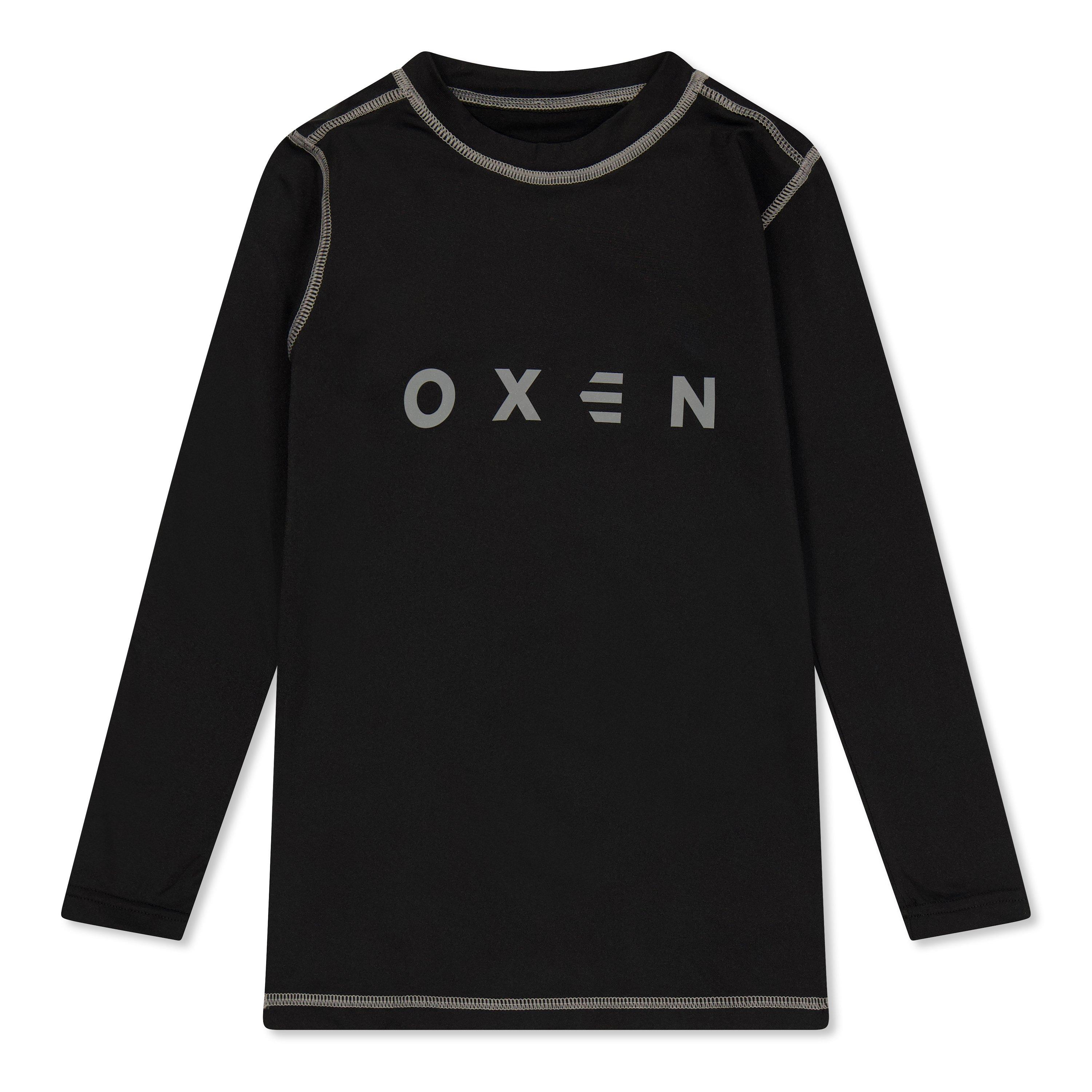 Black - OXEN - Unisex Kids' Long Sleeve Baselayer Top - 1
