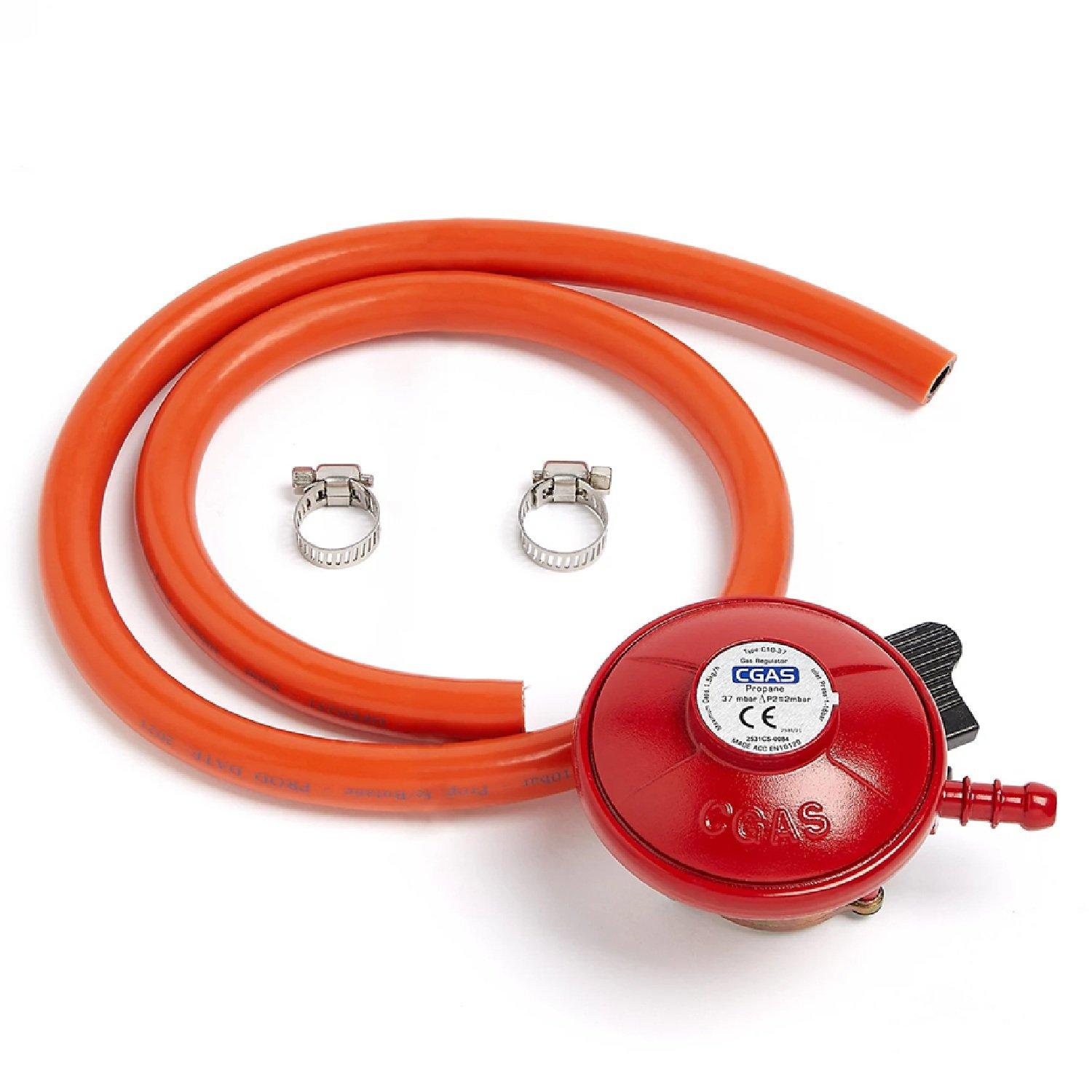 Red - VonHaus - 27mm quick connect Propane Regulator - 1