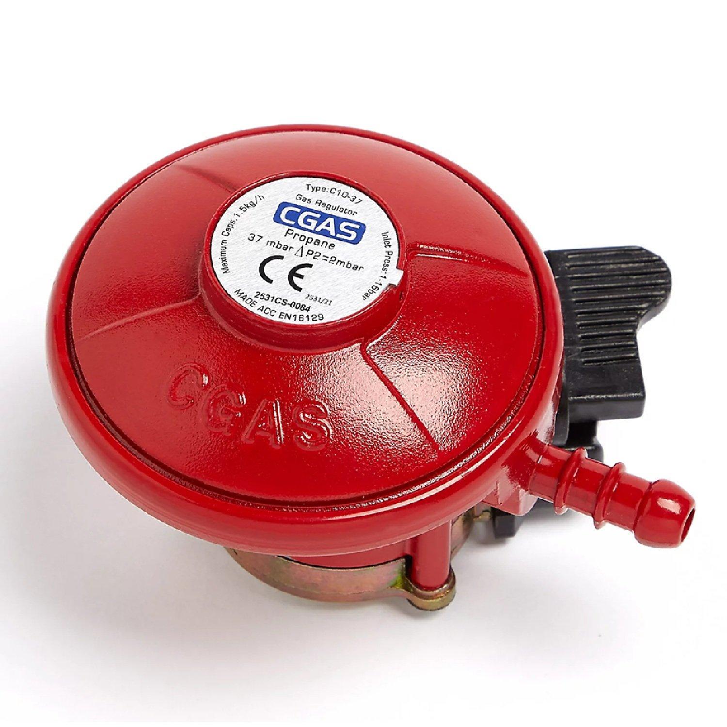 Red - VonHaus - 27mm quick connect Propane Regulator - 2