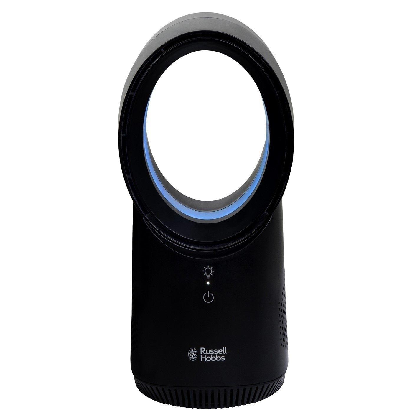 Black - Russell Hobbs - RHBLDLUSB25B Wireless Desk Fan in Black - 12