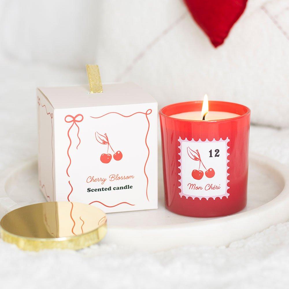 Red - Something Different - Mon Cheri Cherry Blossom Candle - 1