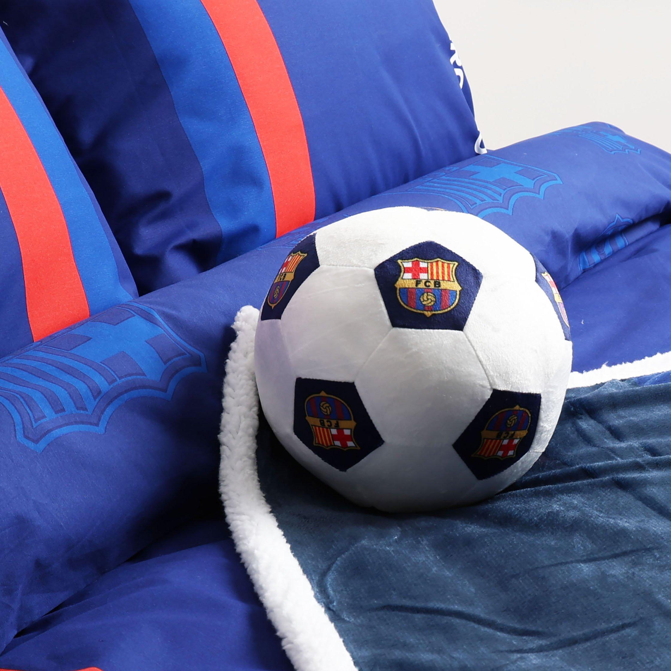 White - FC Barcelona - Barcelona Offside 3D Football Shaped Cushion - 2