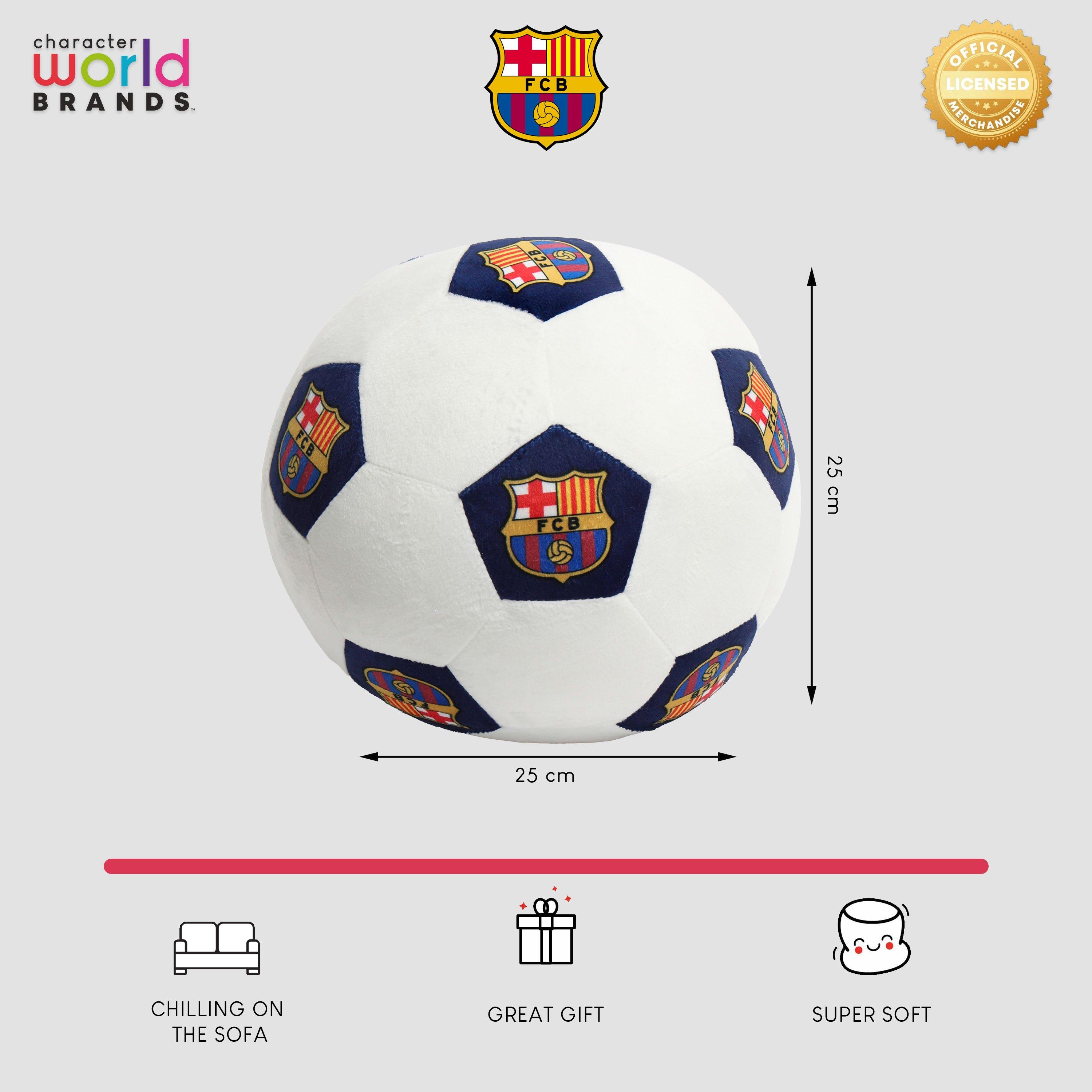 White - FC Barcelona - Barcelona Offside 3D Football Shaped Cushion - 6