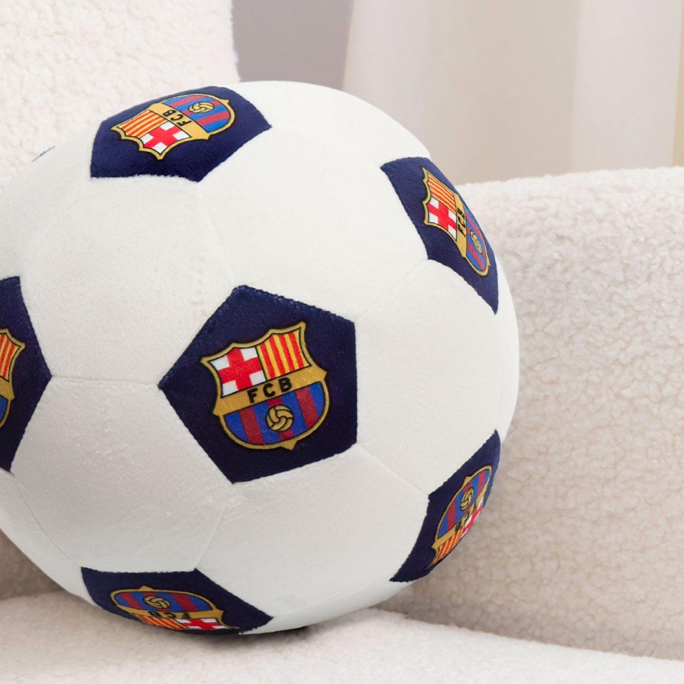 White - FC Barcelona - Barcelona Offside 3D Football Shaped Cushion - 8