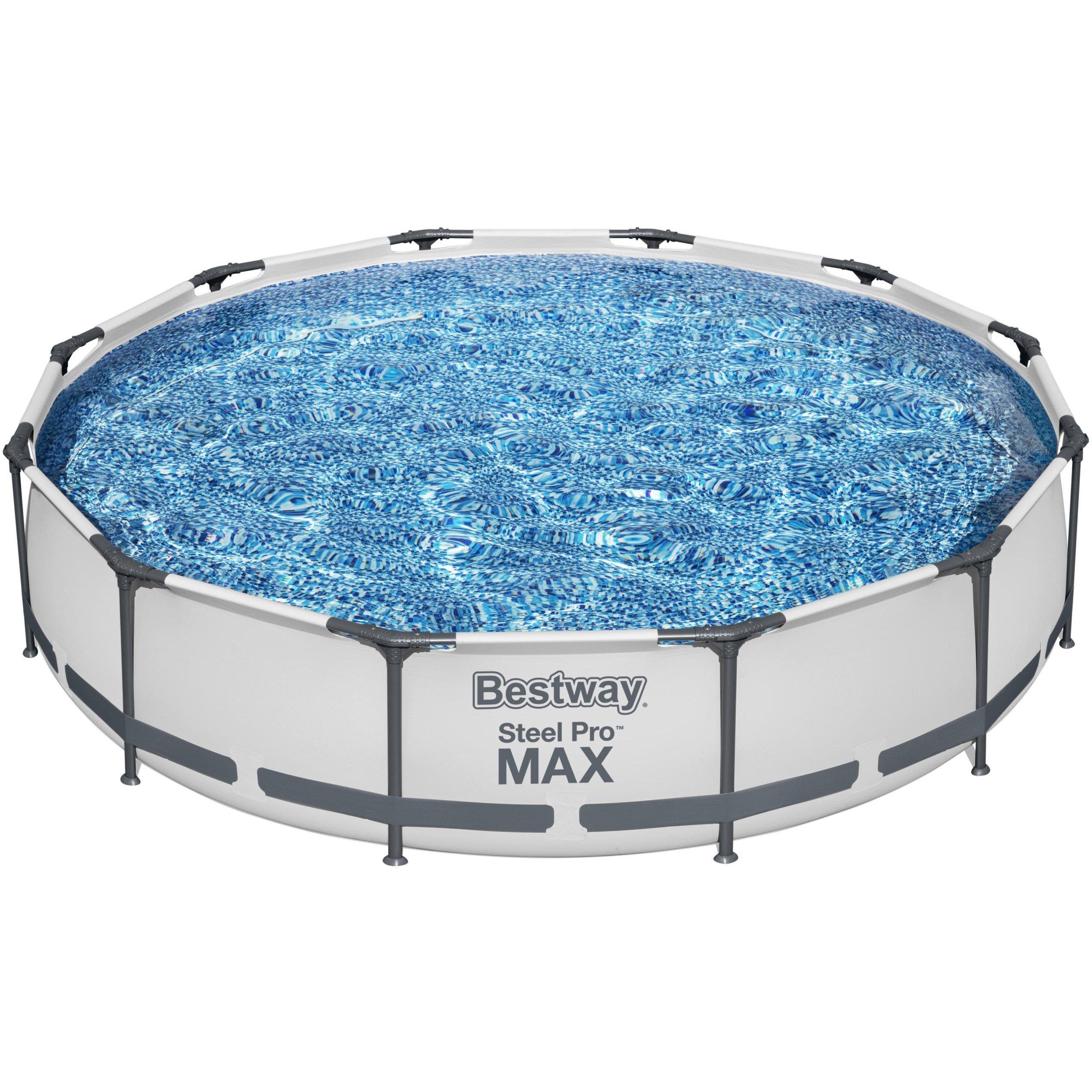 White - Bestway - 12 x 30 Steel Pro Max Frame Pool Set - 2