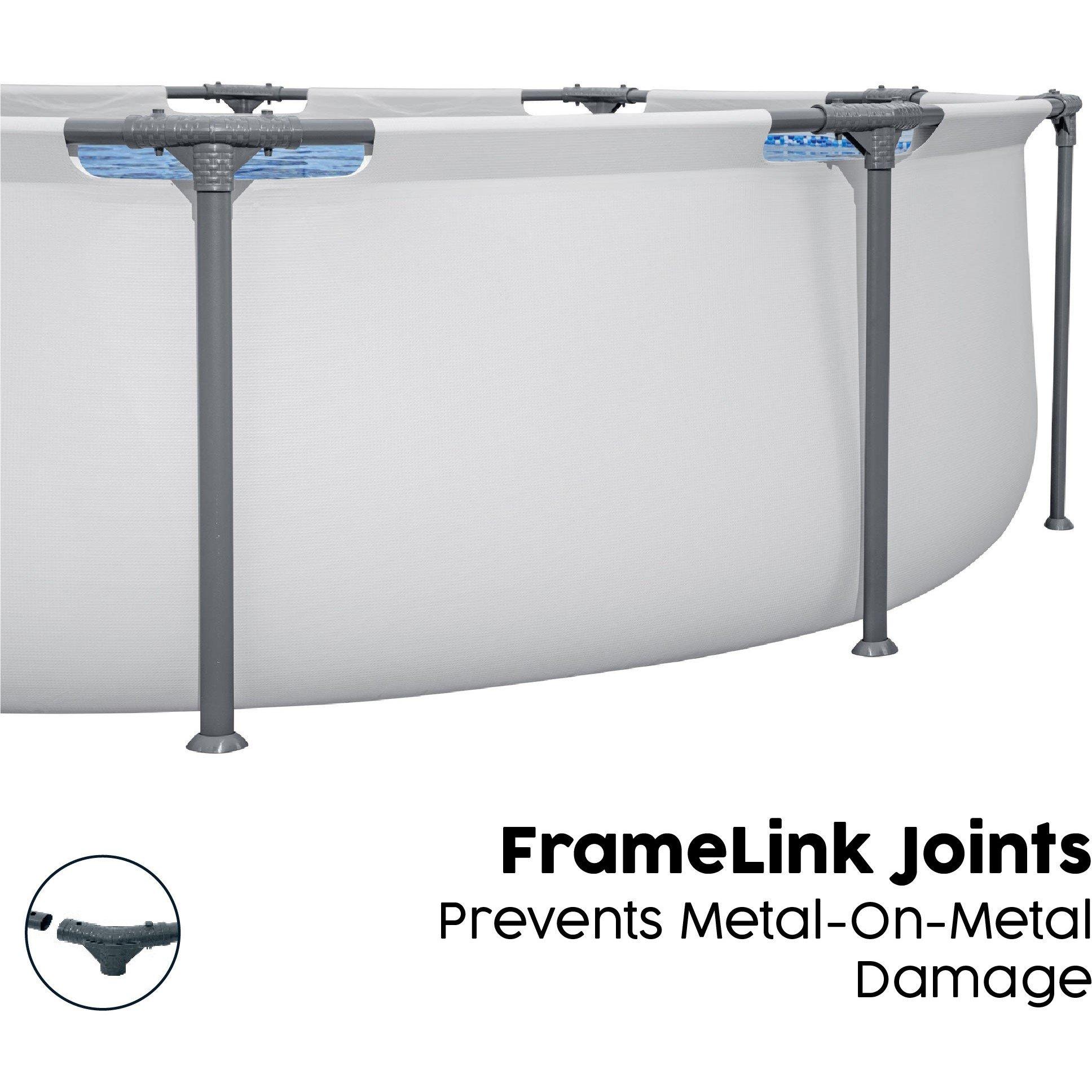 White - Bestway - 12 x 30 Steel Pro Max Frame Pool Set - 6