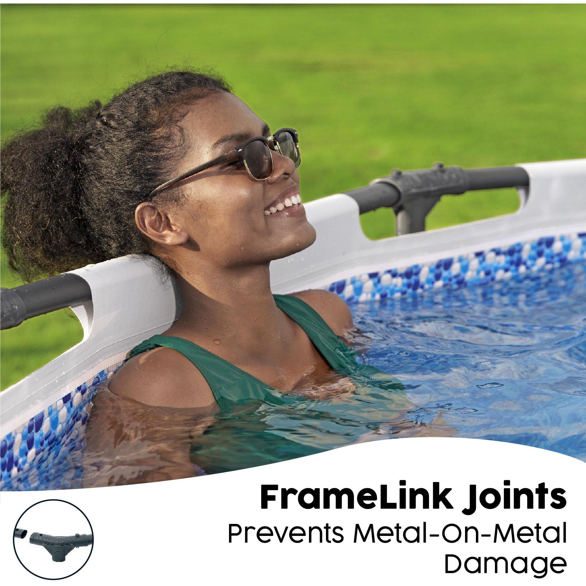 White - Bestway - 12 x 39.5 Steel Pro MAX Round Pool Set - 5