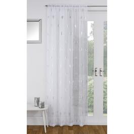 Tyrone Textiles Birch Metallic Tree Print Linen Look Voile Panel