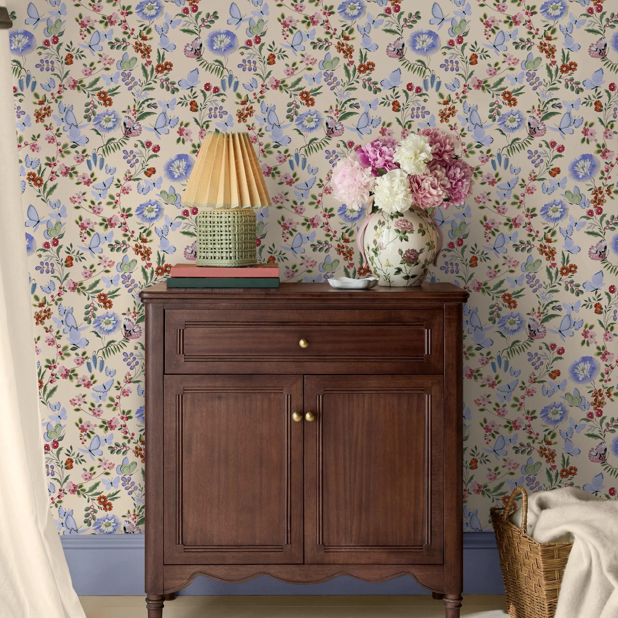 Spring - Cath Kidston - Butterfly Dance Spring Wallpaper - 2