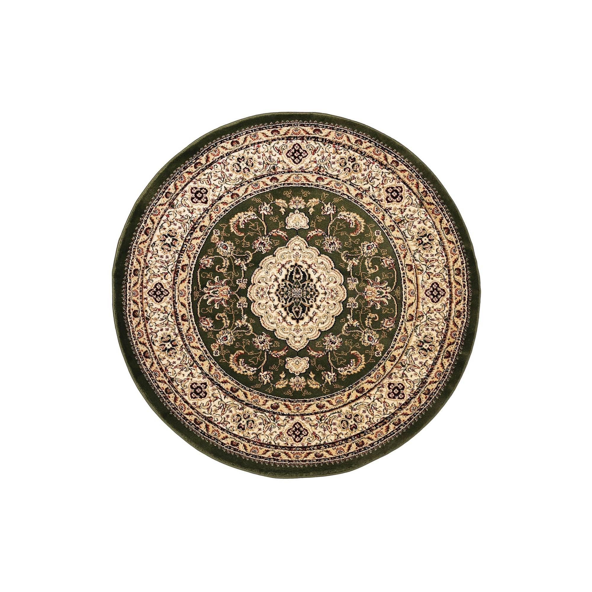 Green - Homemaker - Victoria Traditional Circular Rug Green - 2
