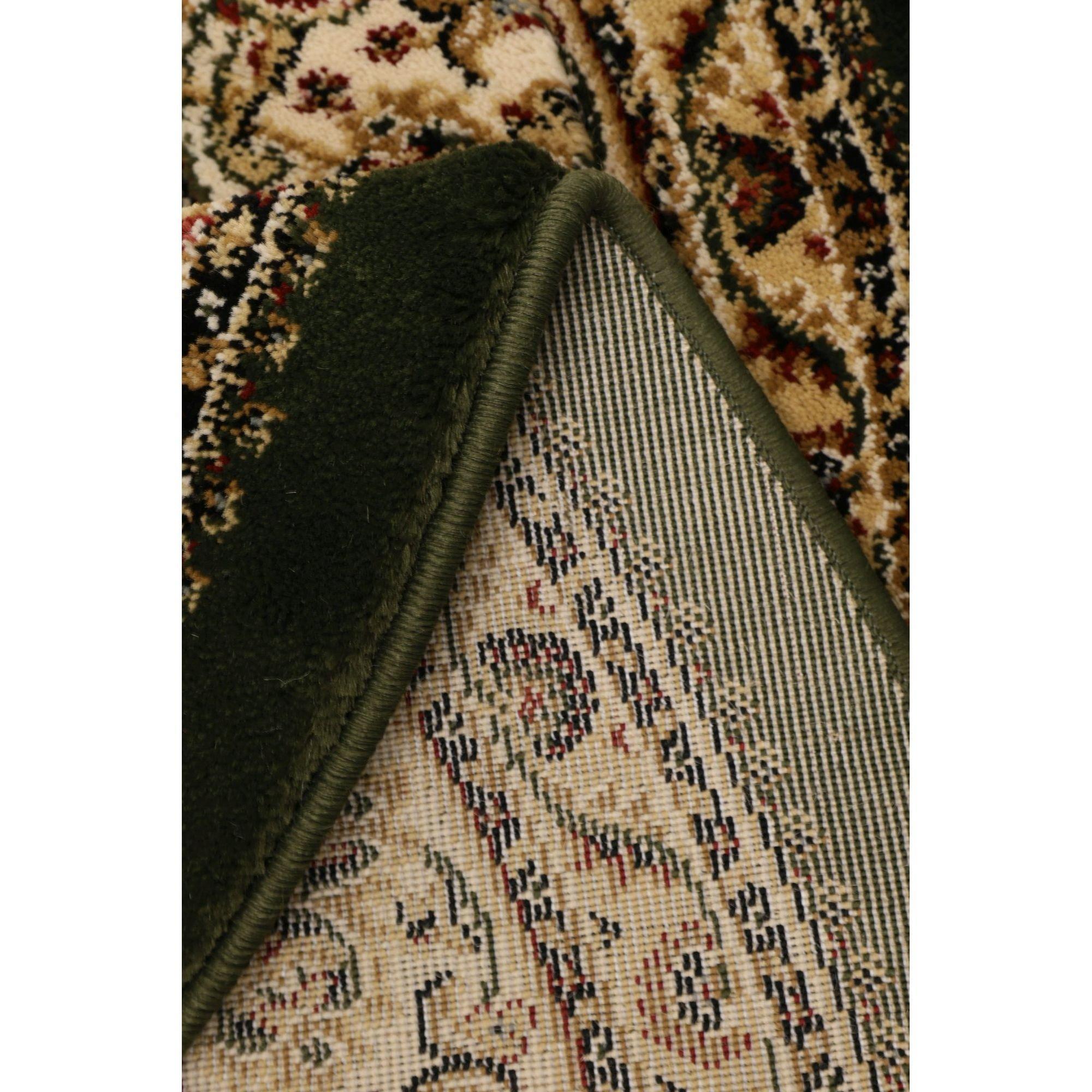 Green - Homemaker - Victoria Traditional Circular Rug Green - 3