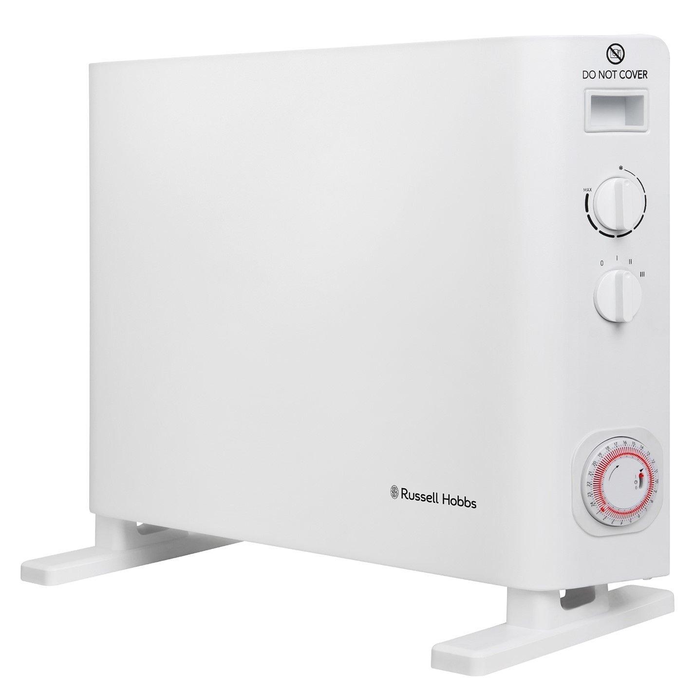 White - Russell Hobbs - RHCVH6002W Convection Heater with Timer in White - 1