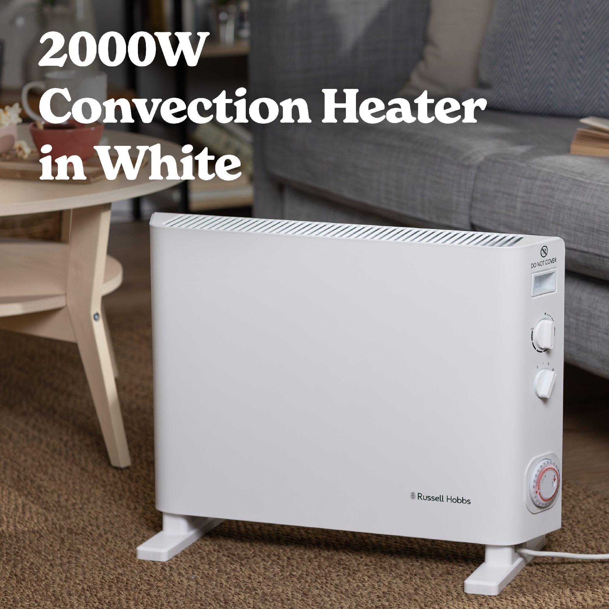 White - Russell Hobbs - RHCVH6002W Convection Heater with Timer in White - 3