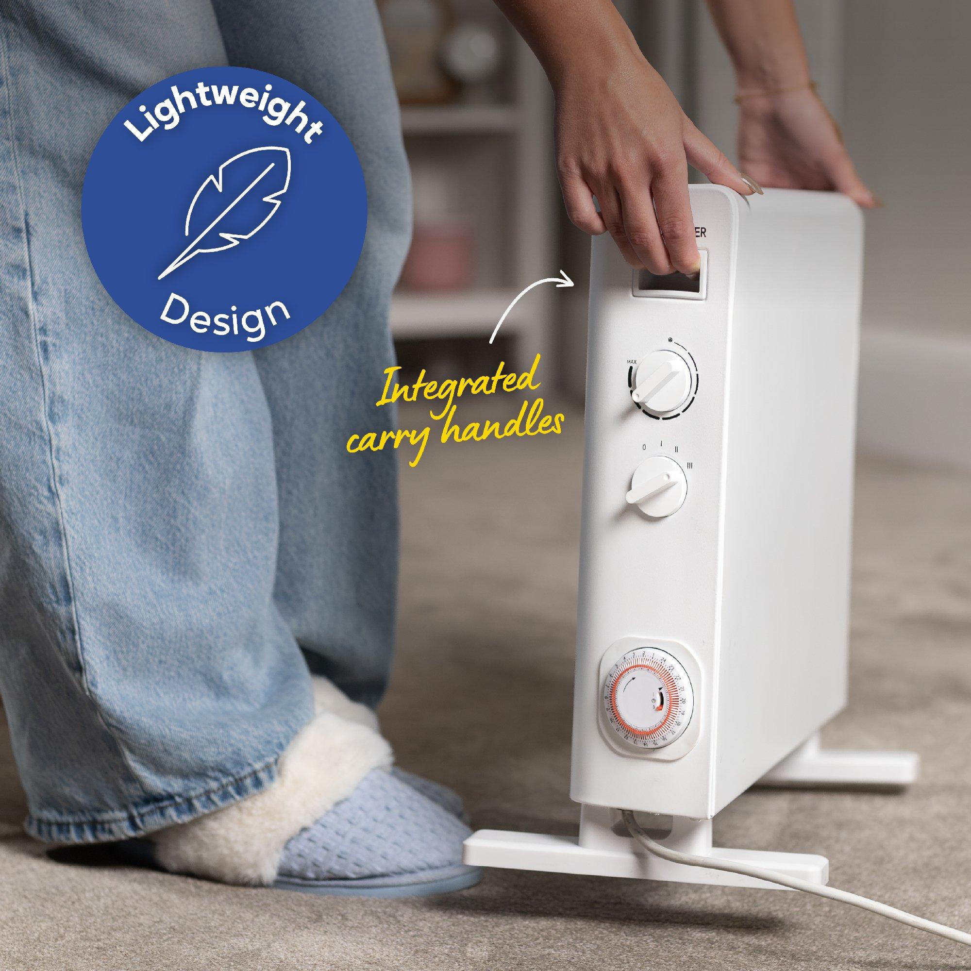 White - Russell Hobbs - RHCVH6002W Convection Heater with Timer in White - 6