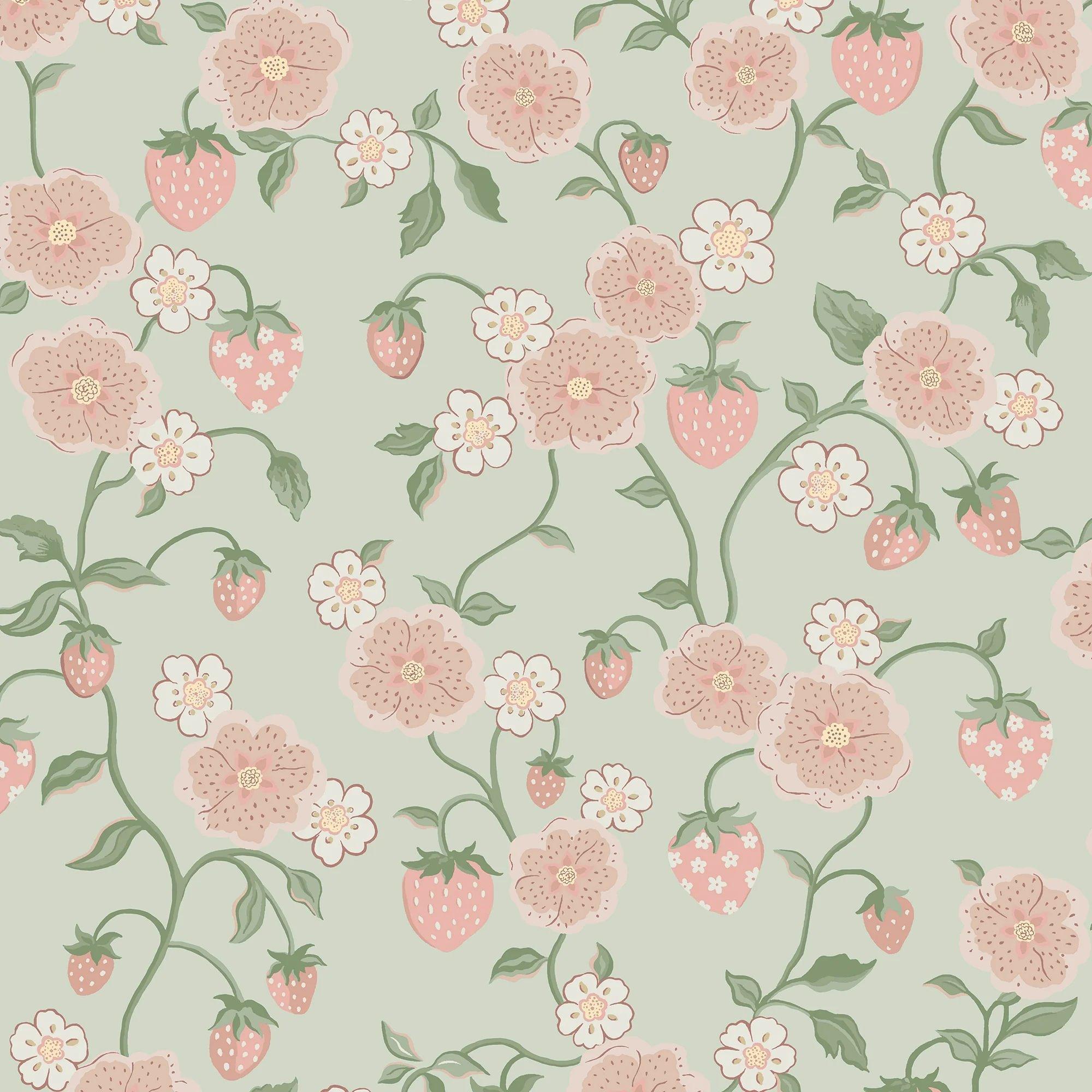 Strawberry Pink Wallpaper