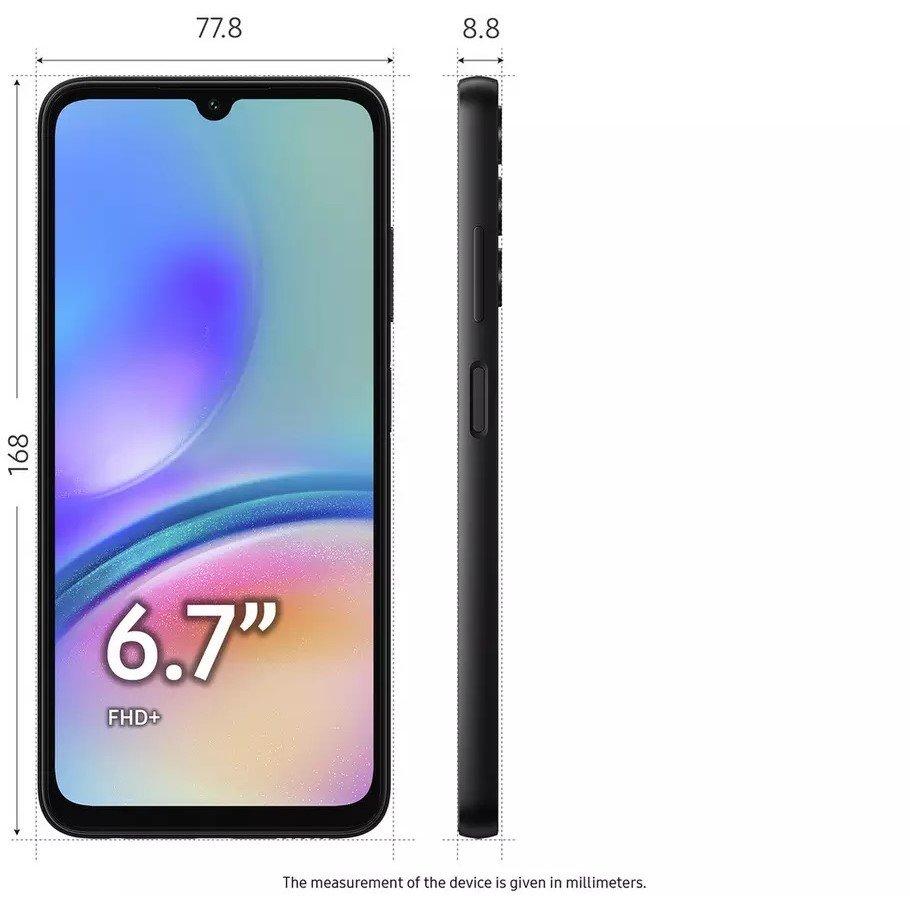 Black - Samsung - Samsung Galaxy A05s 4G 64GB Mobile Phone - 3