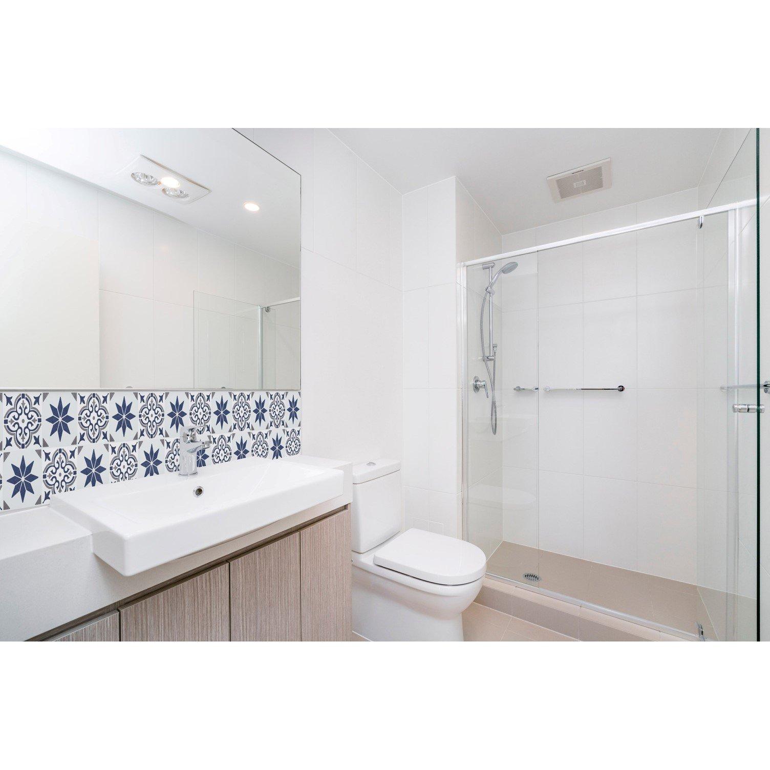 Blue - D C Fix - Self Adhesive Vinyl Wall Tiles Alia Blue - 3