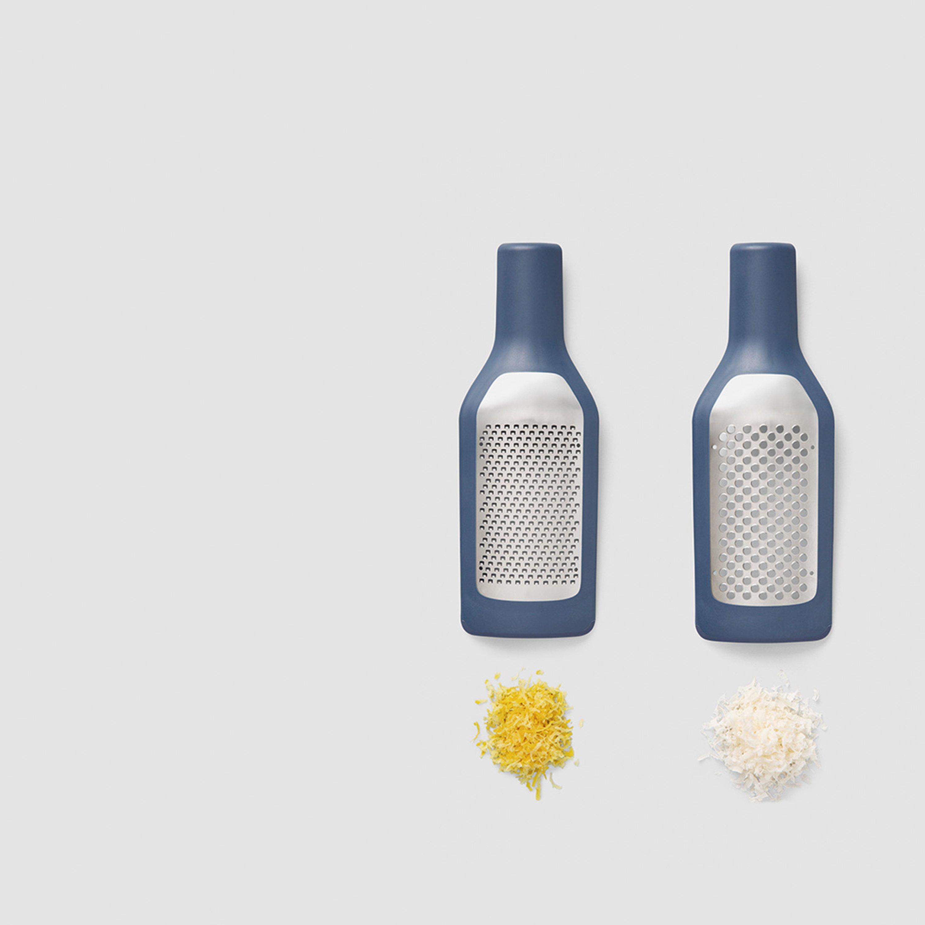 Blue - Chef'n - Chefn Tower and Plane Two-In-One Grater Sleeved - 3