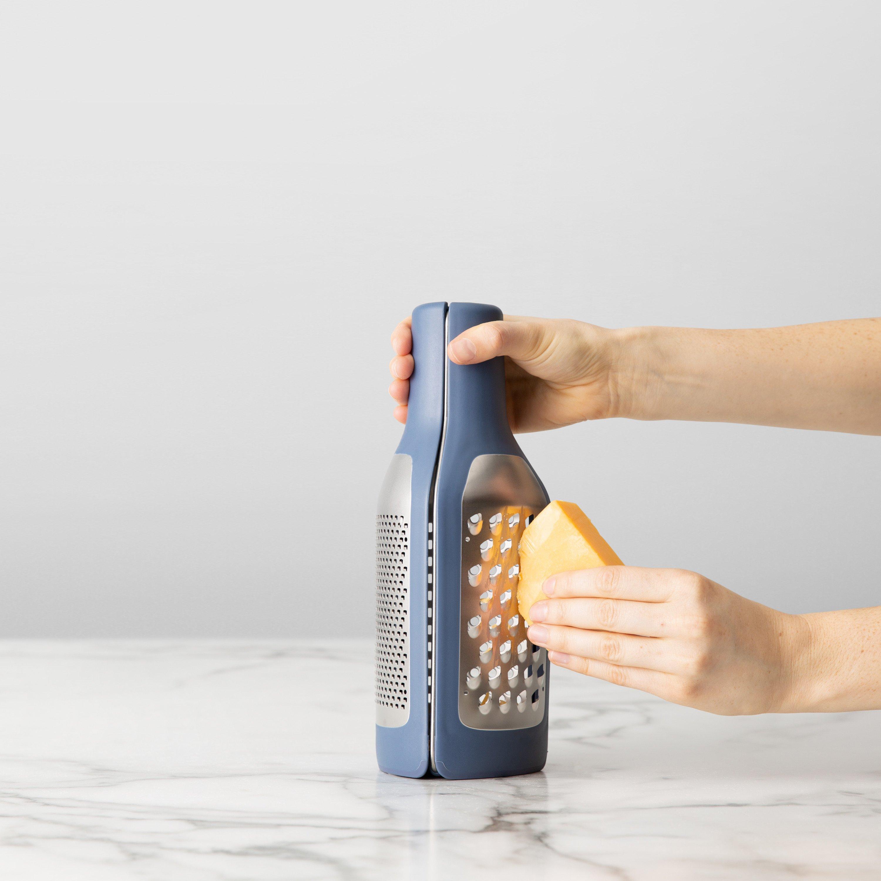 Blue - Chef'n - Chefn Tower and Plane Two-In-One Grater Sleeved - 5