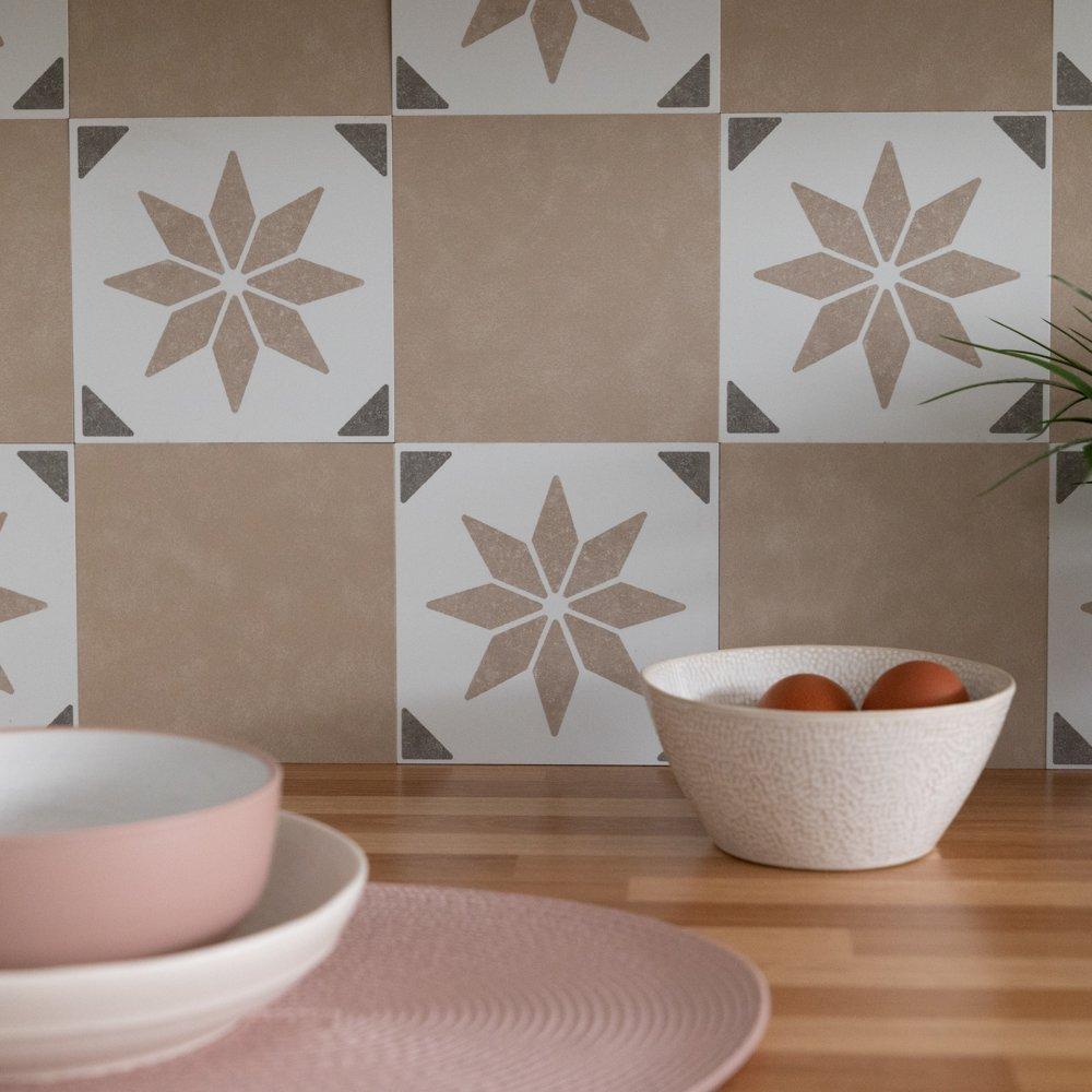 Natural - D C Fix - Self Adhesive Vinyl Wall Tiles Alia Natural - 4