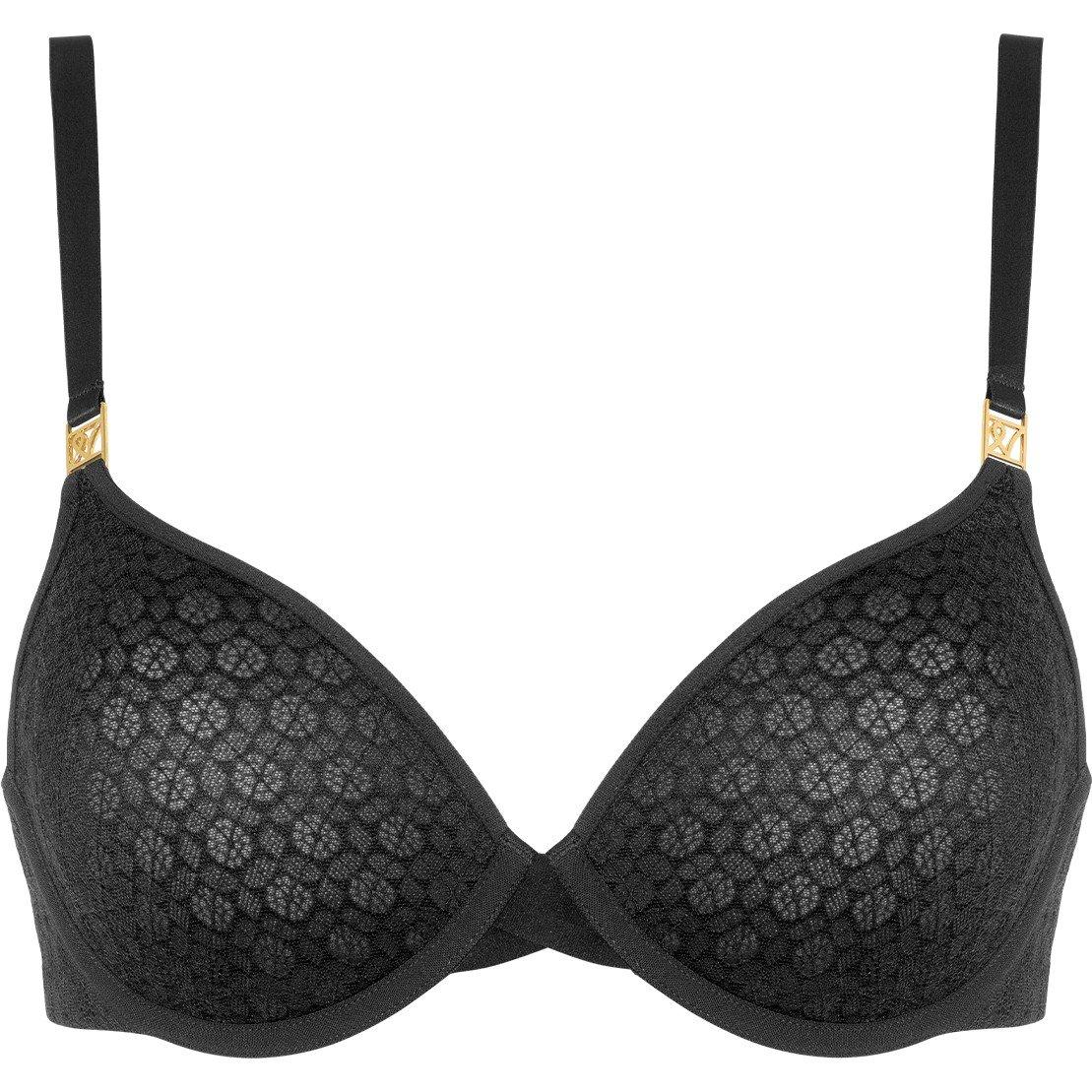 Black - Nudea - SEMI DEMI HONEYCOMB LACE - 6
