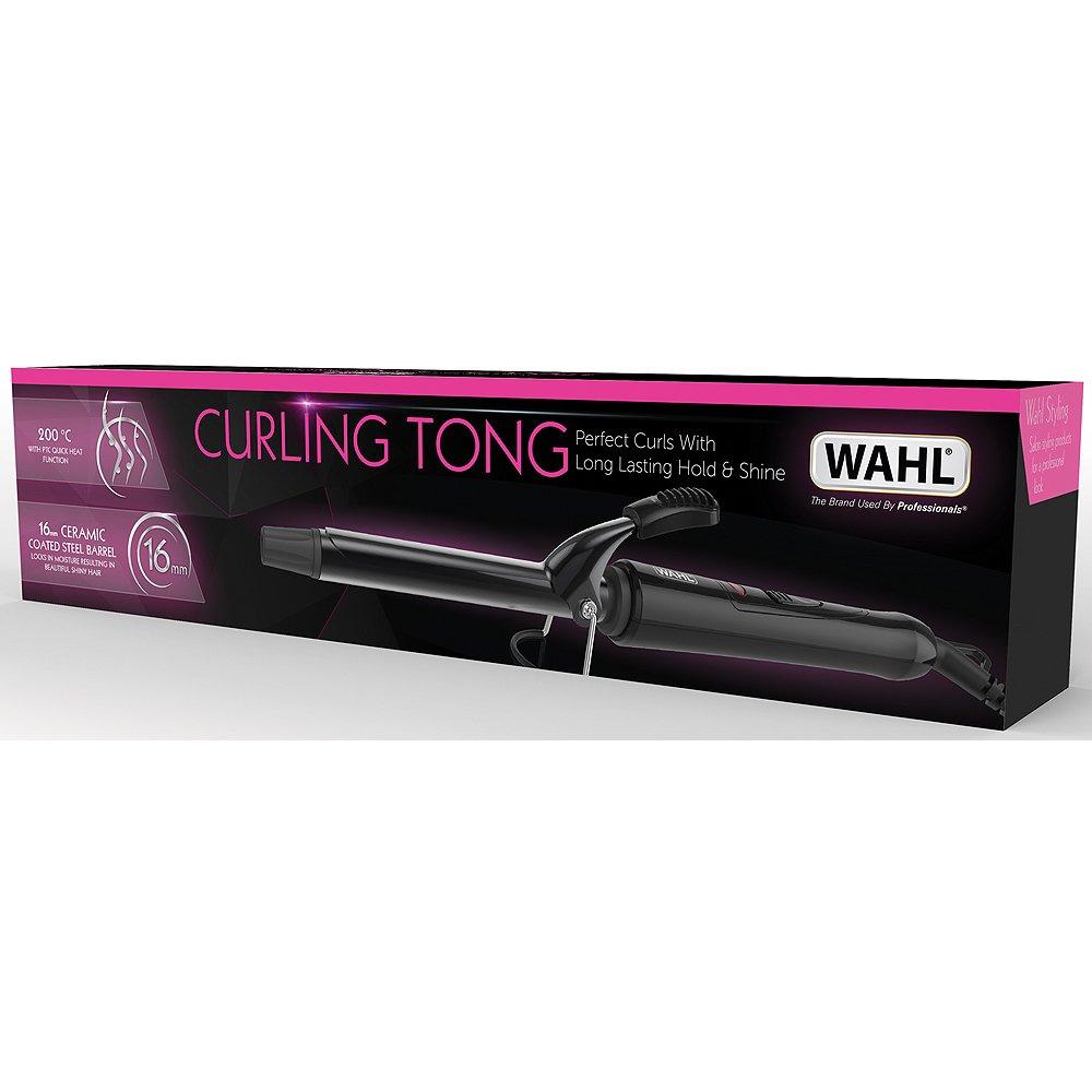 Black - Wahl - Ceramic Curling Tongs 16mm - 2