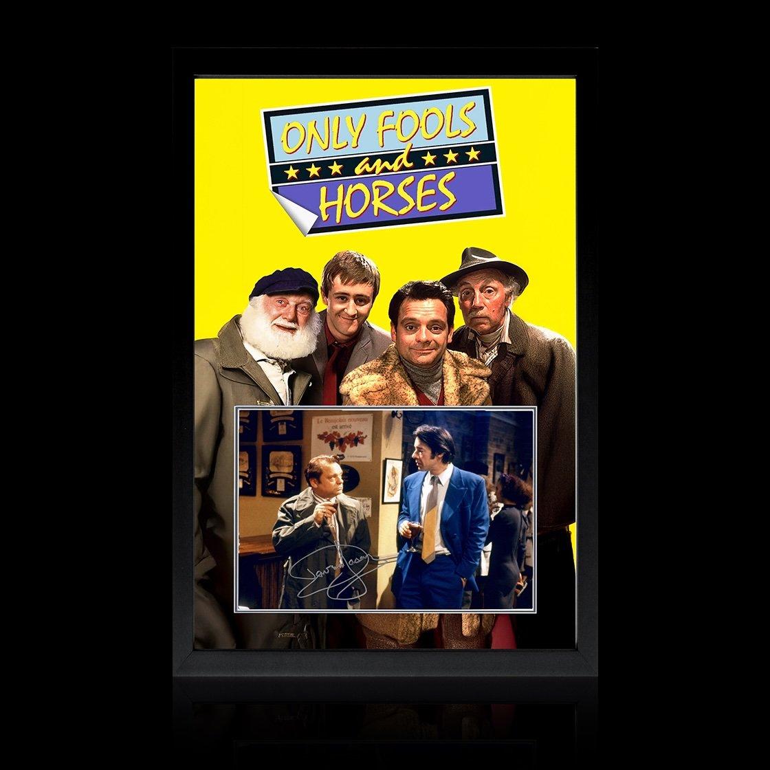 Yellow - The Fan Cave - David Jason Signed Only Fools and Horses Frame